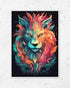 Prism Lion Steth - Poster (mit Rahmen)