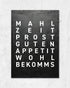 Mahlzeit | 3-Type Poster