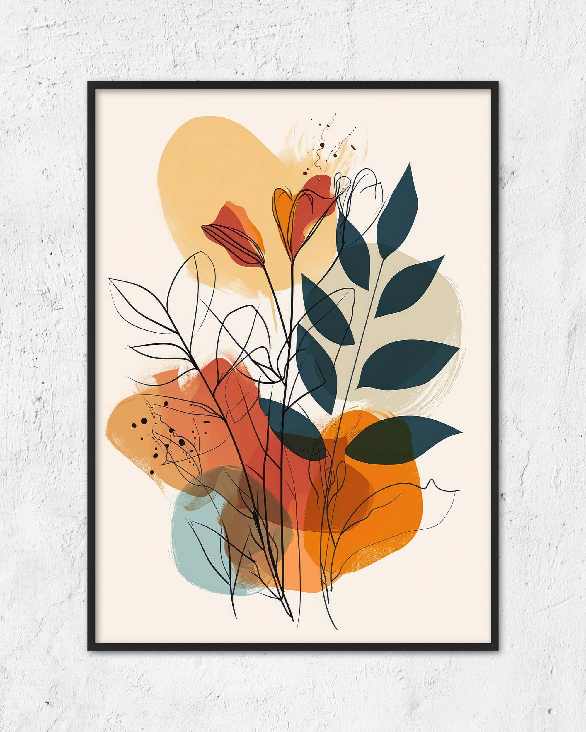 Line Art Flower Astrid | 3-Type Poster