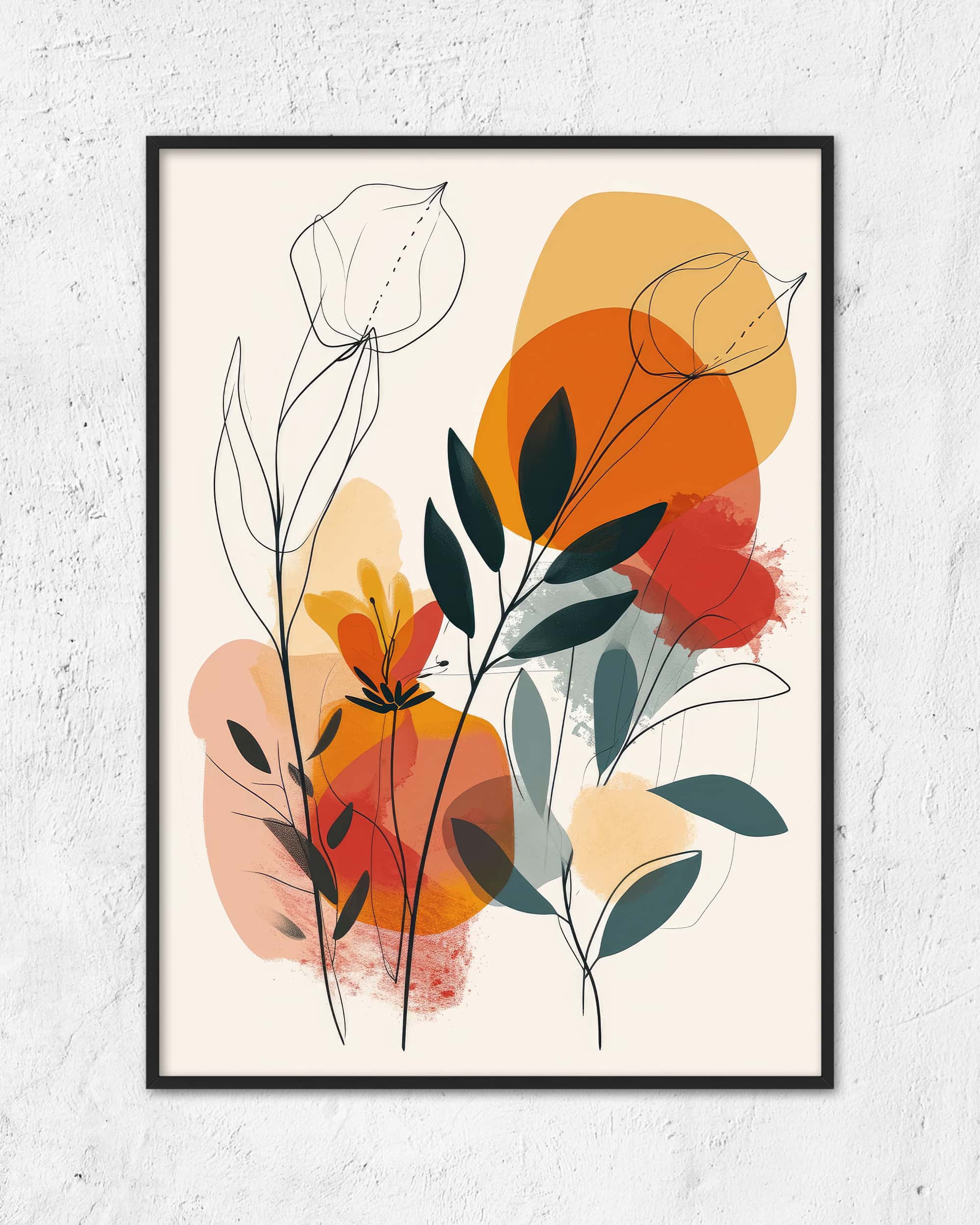 Line Art Flower Bernd | 3-Type Poster
