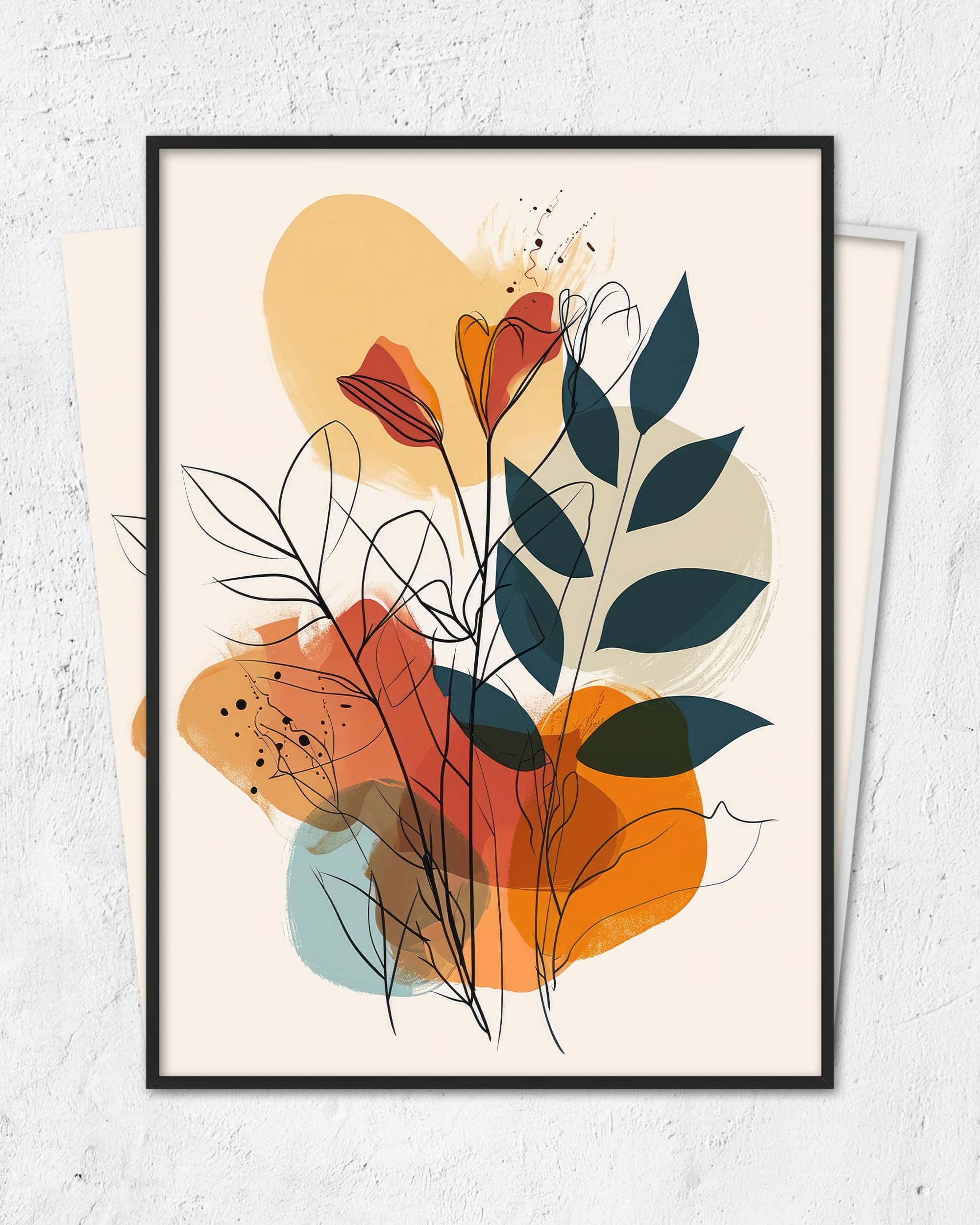 Line Art Flower Astrid | 3-Type Poster