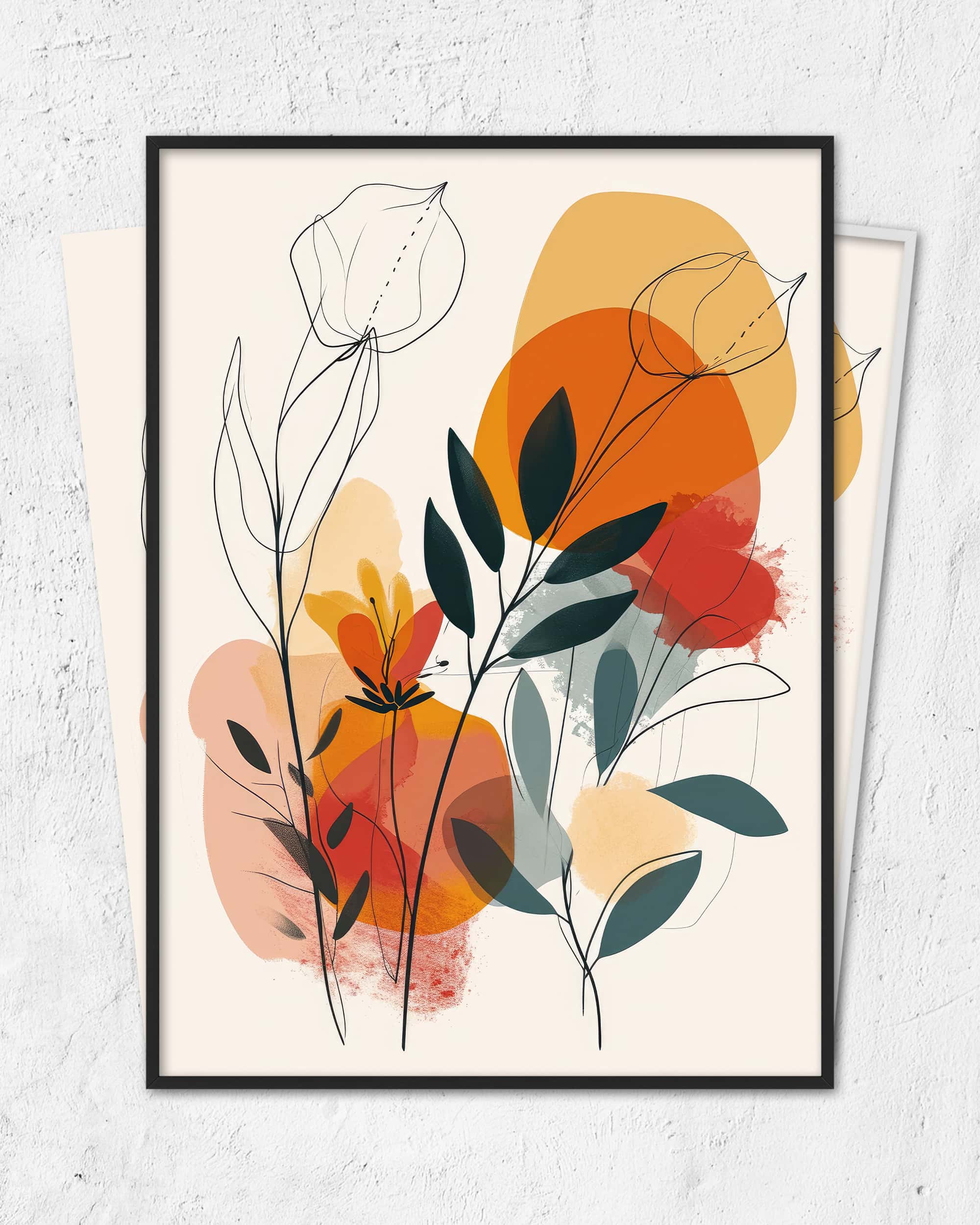 Line Art Flower Bernd | 3-Type Poster