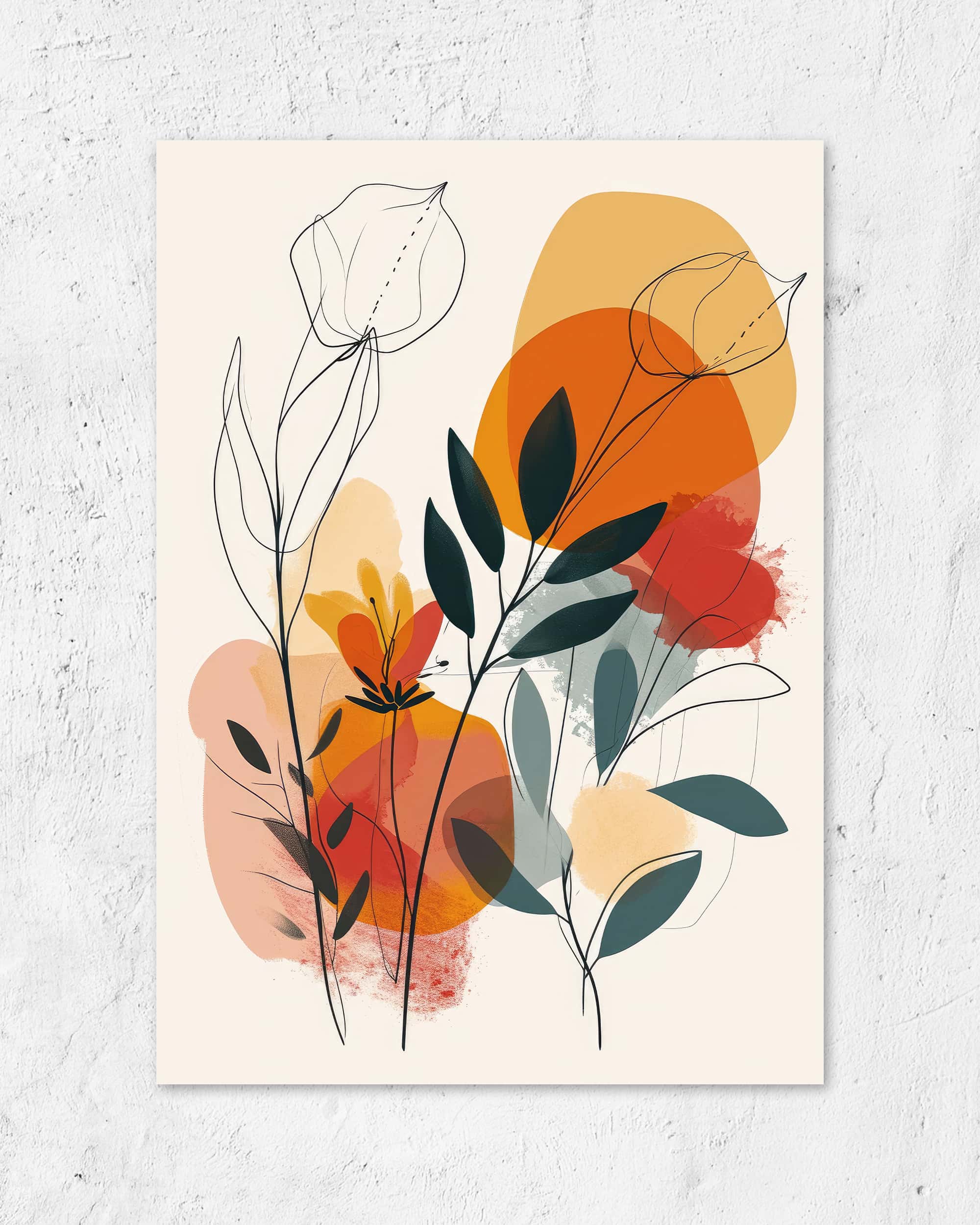 Line Art Flower Bernd | 3-Type Poster
