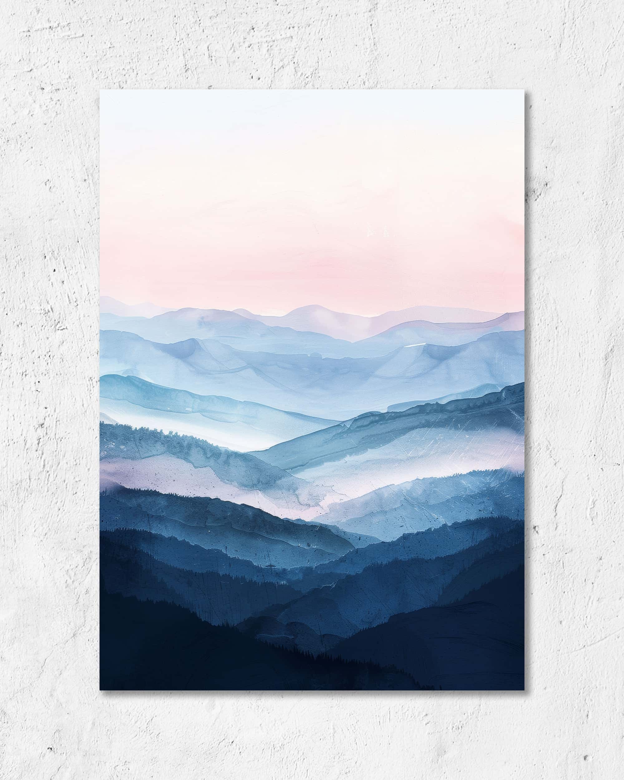 Blaues Gebirge | Digital Poster