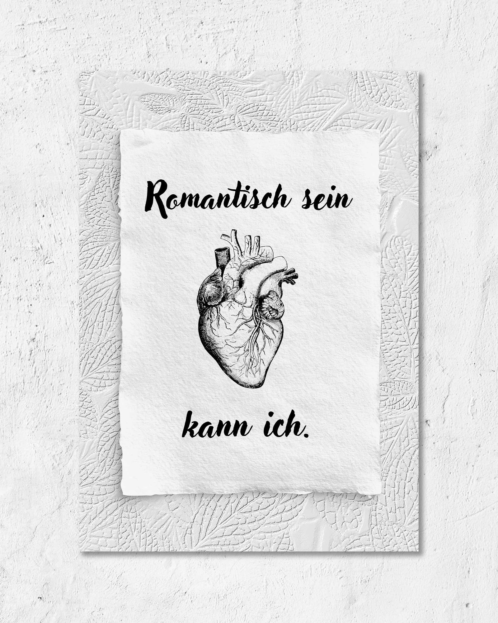 Romantisch kann ich | Digital Poster