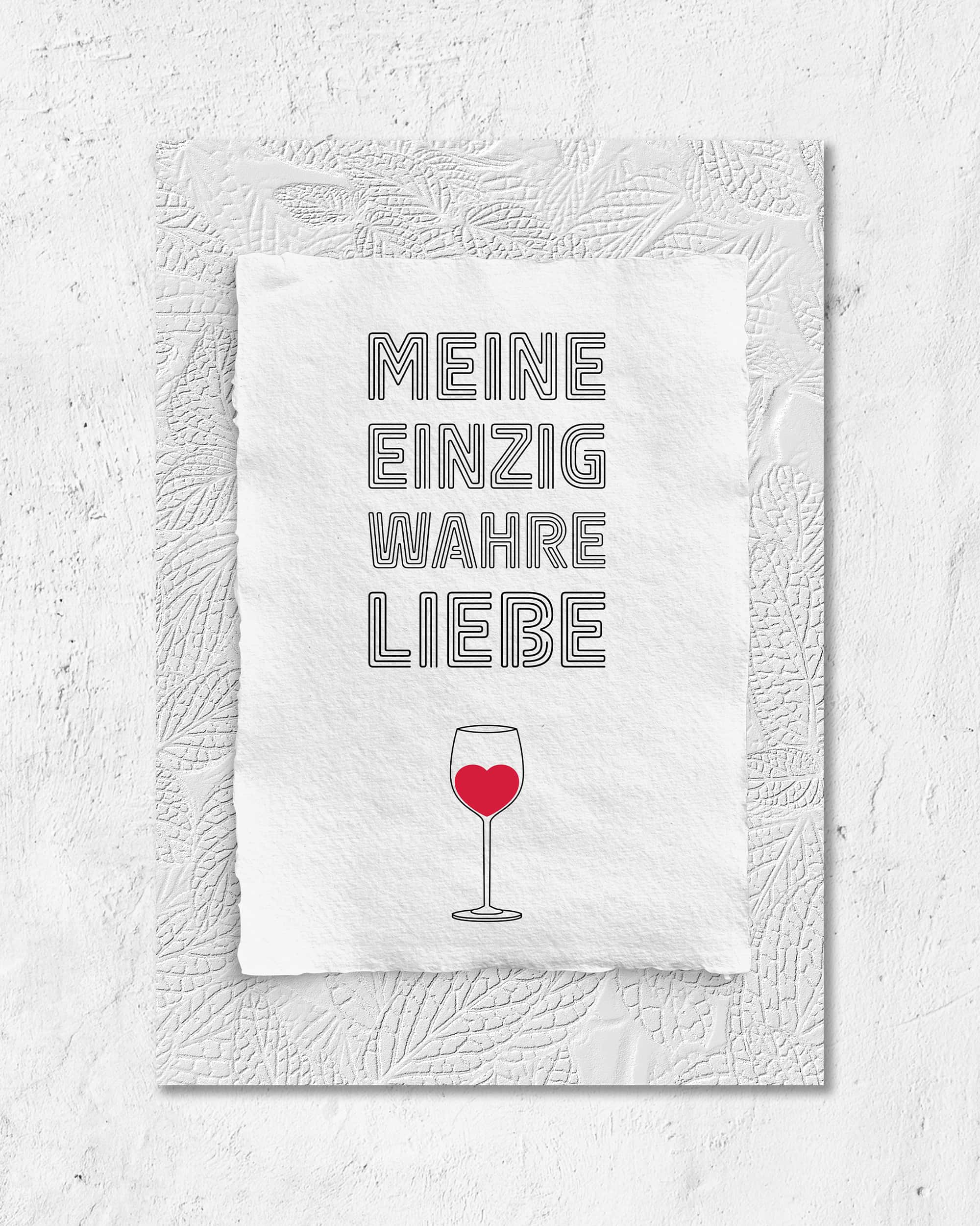 Weinliebe | Digital Poster