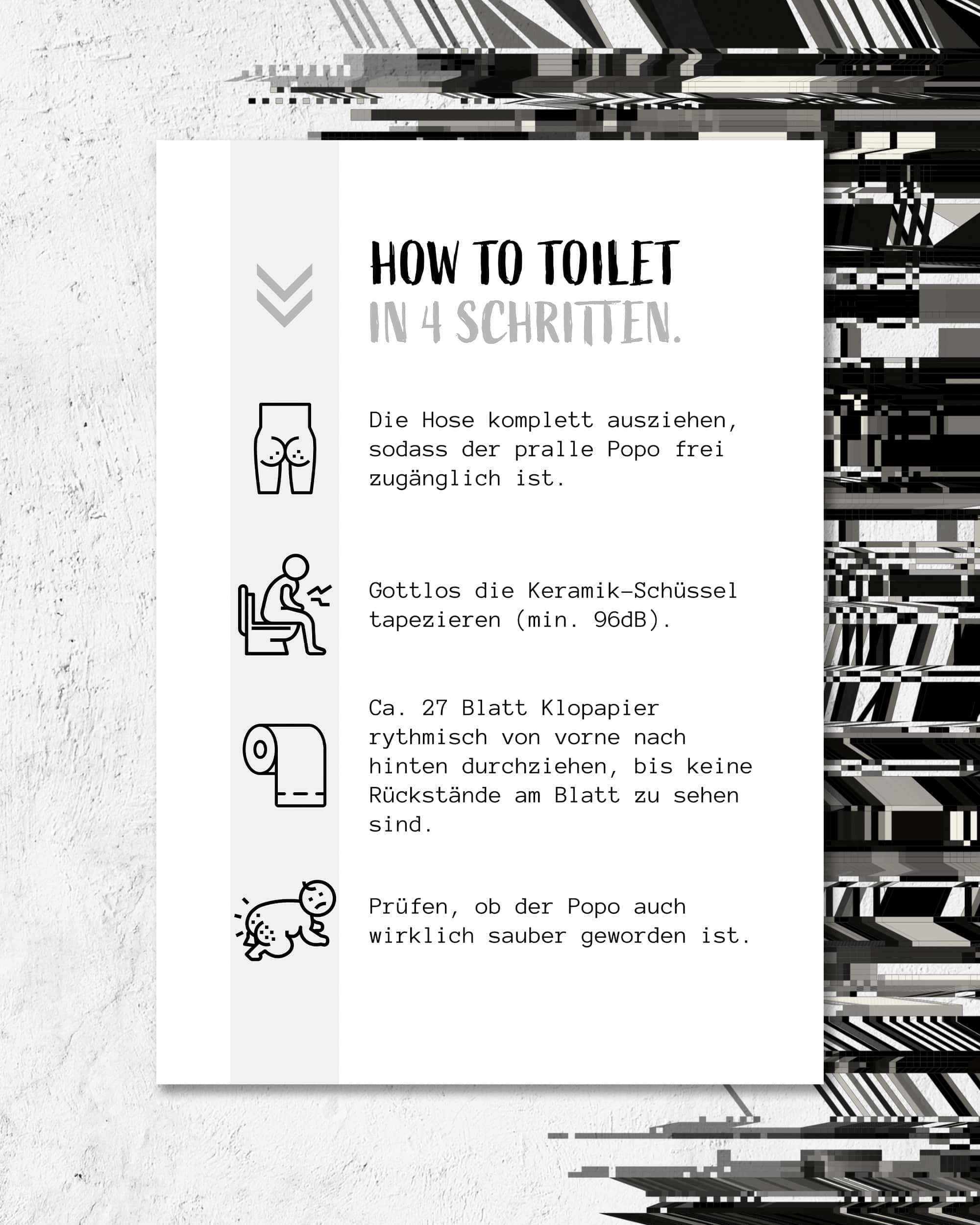 How to Toilet | Digital Poster