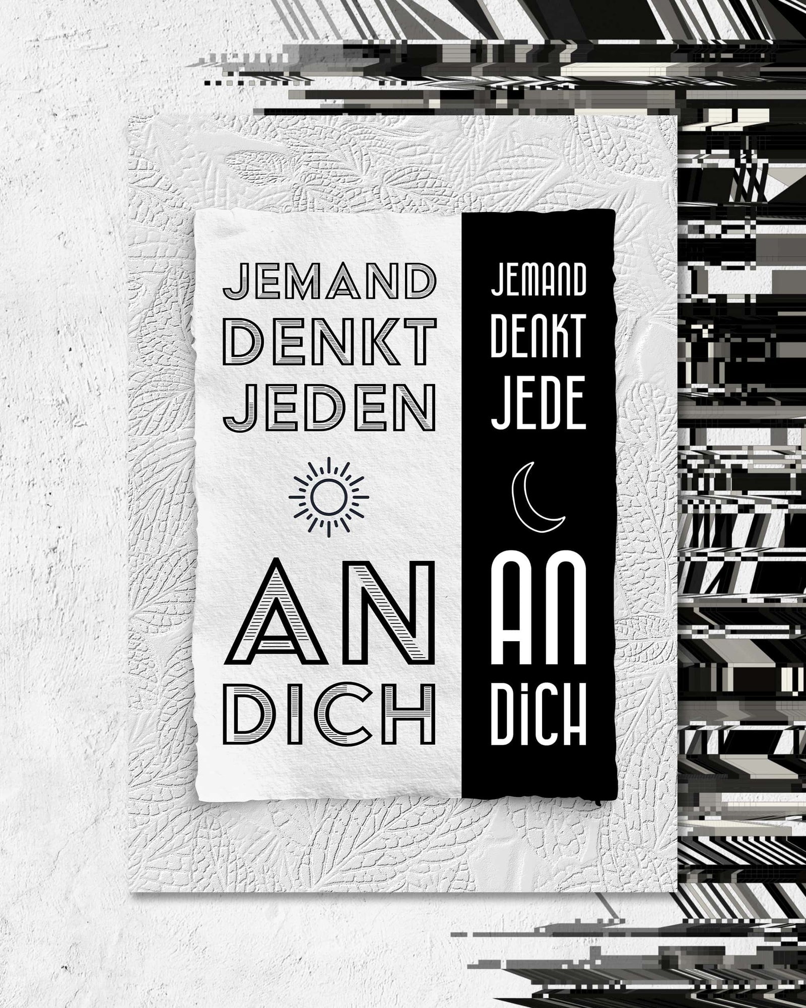 Jeden Tag und jede Nacht | Digital Poster