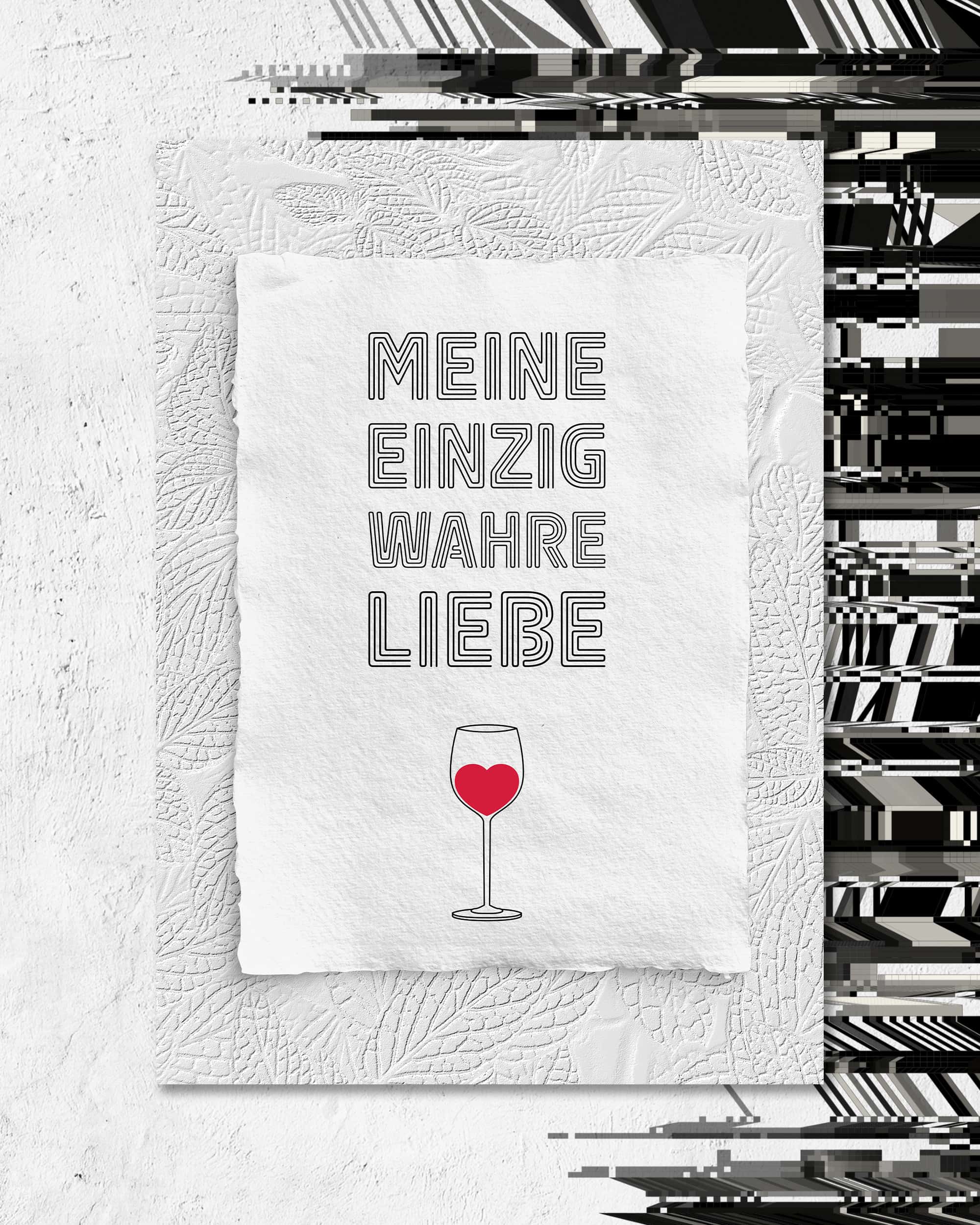 Weinliebe | Digital Poster