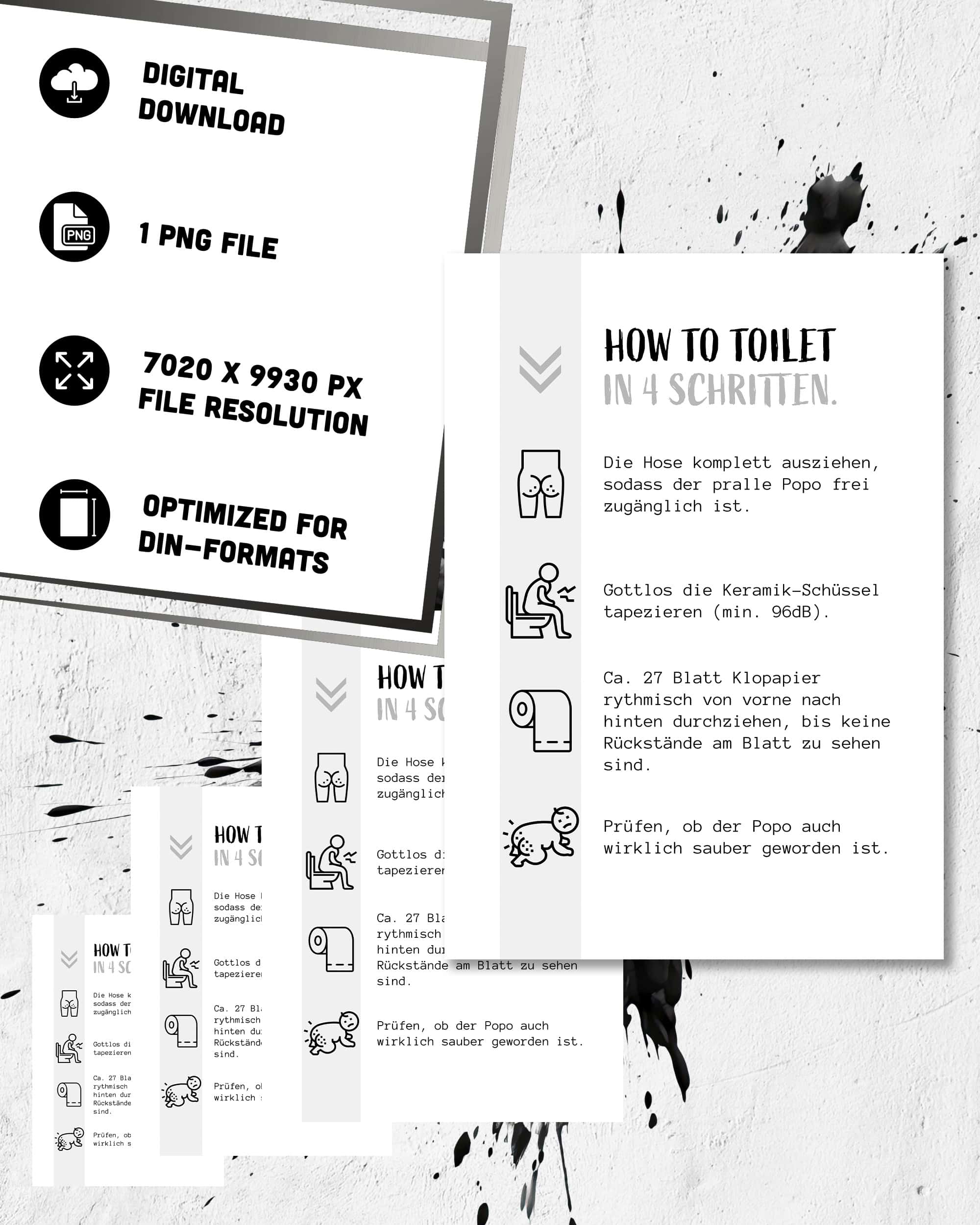 How to Toilet | Digital Poster