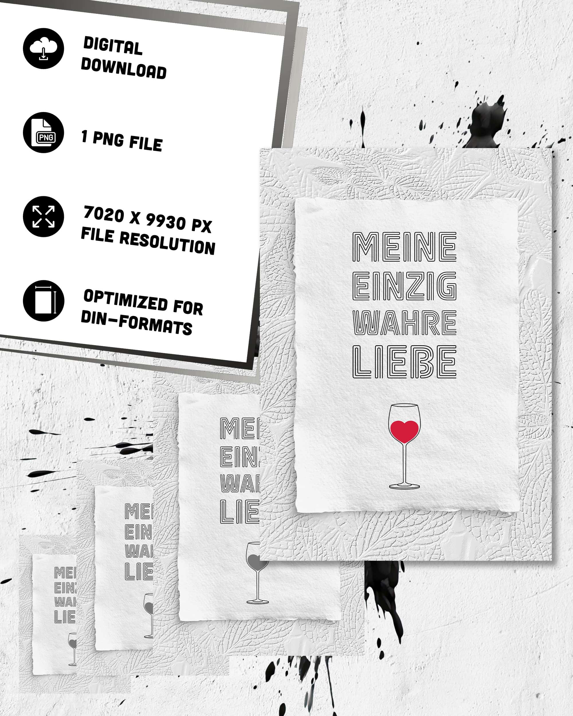 Weinliebe | Digital Poster