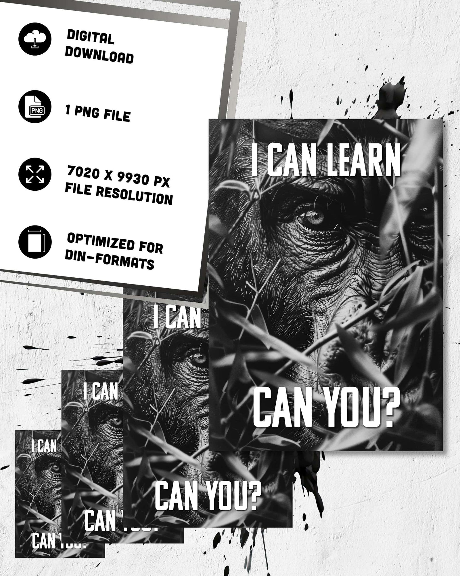 I can learn | Digital Poster