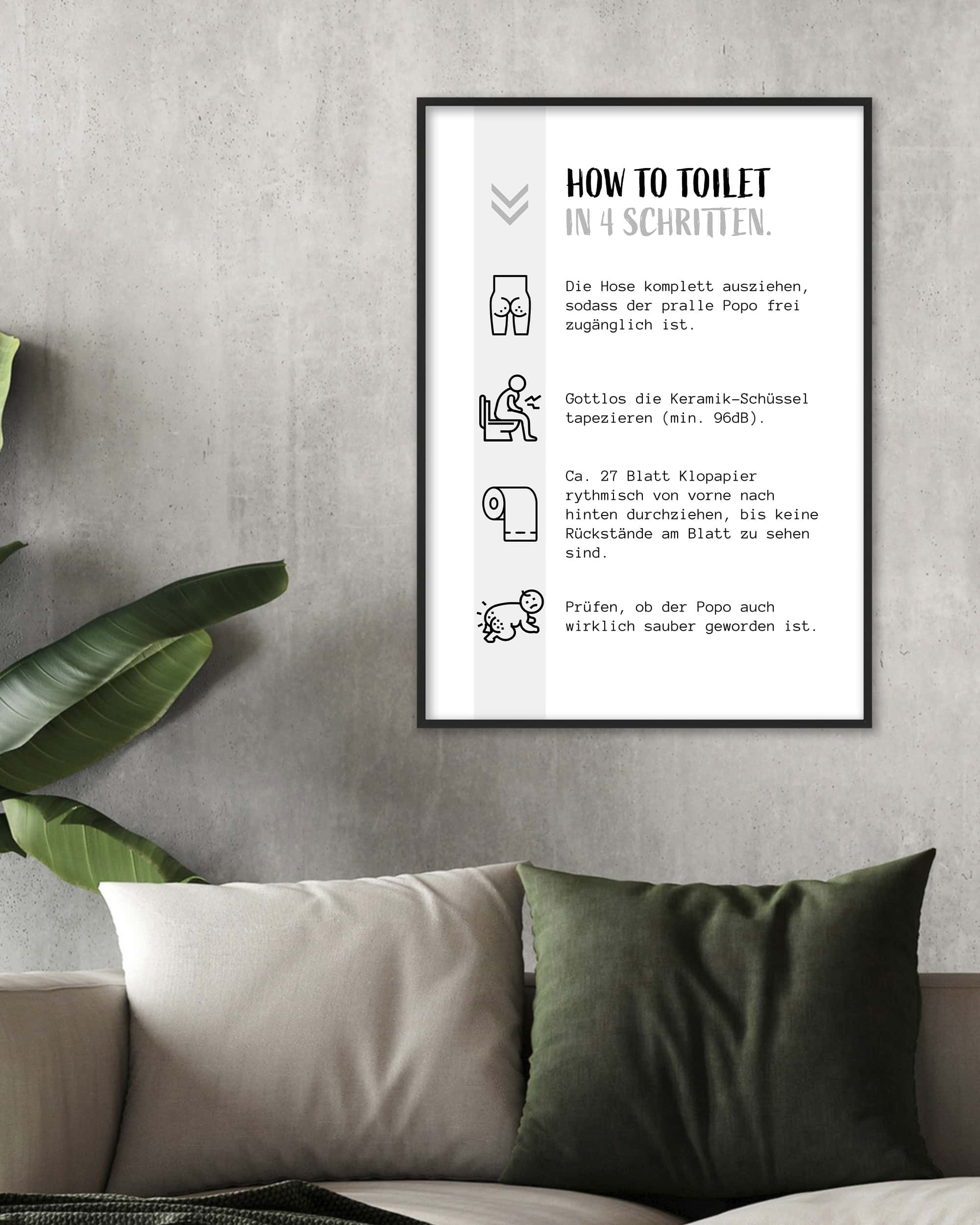 How to Toilet | Digital Poster