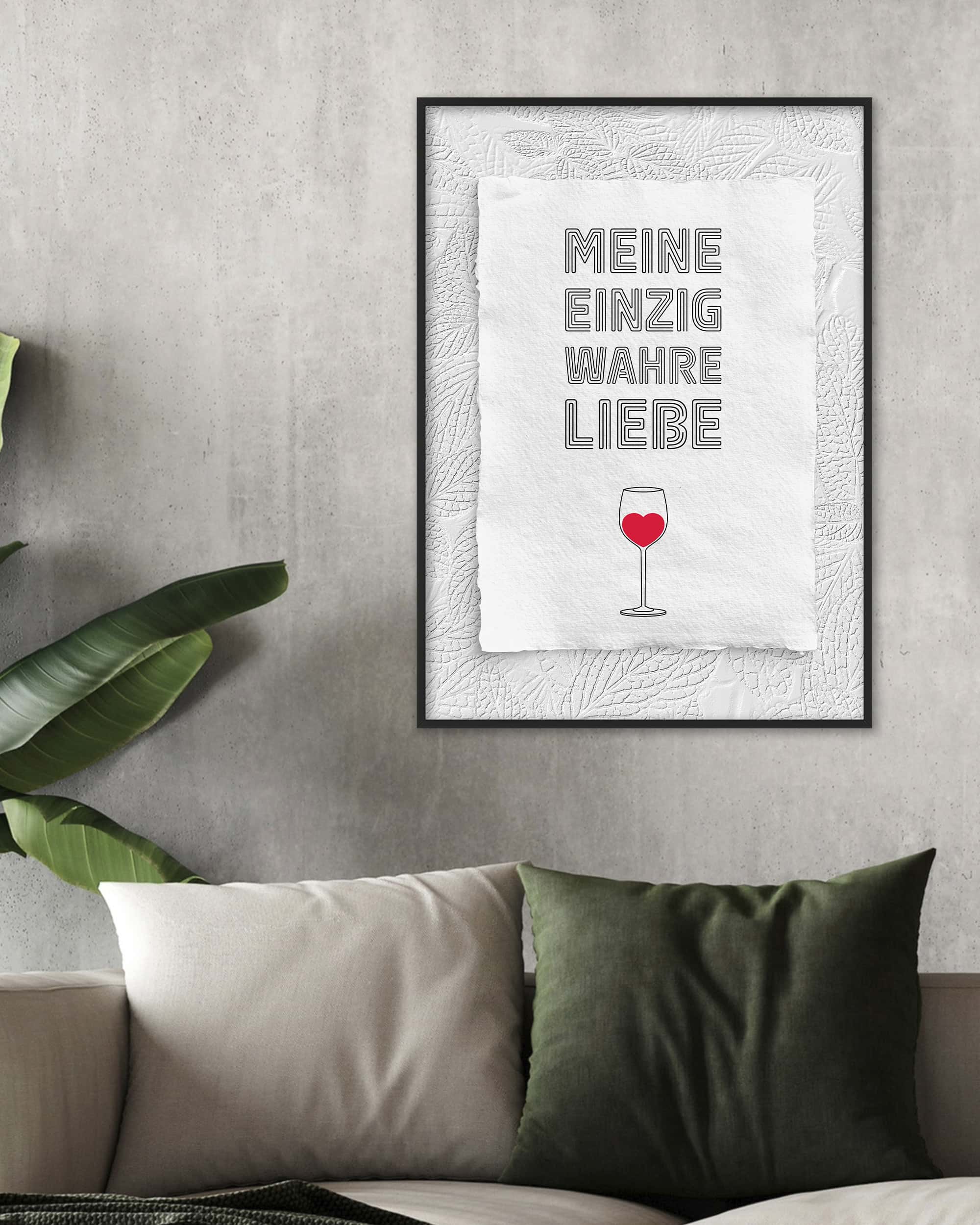 Weinliebe | Digital Poster