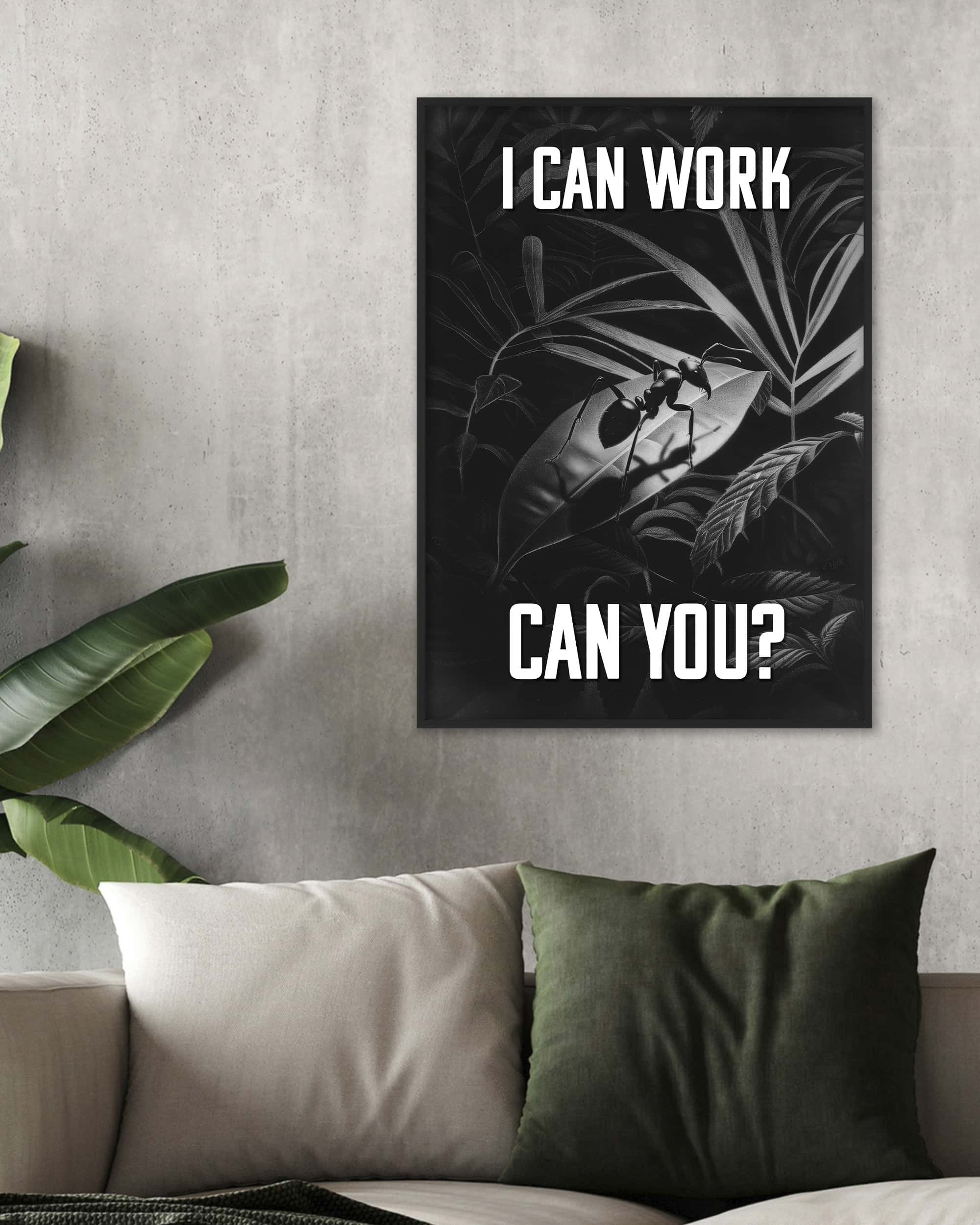 I can work | Digital Poster