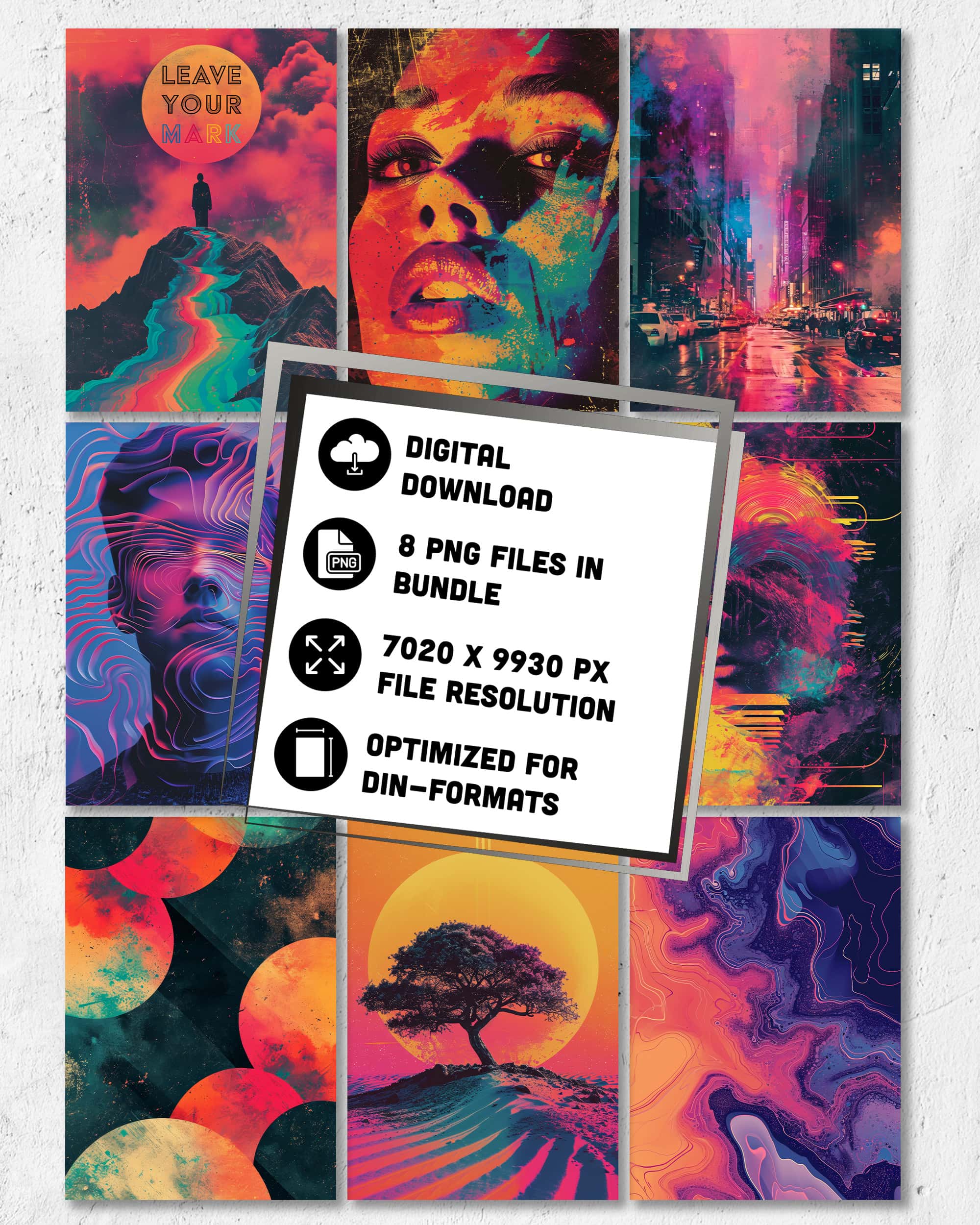 Retro-Vibes | Digital Poster Bundle