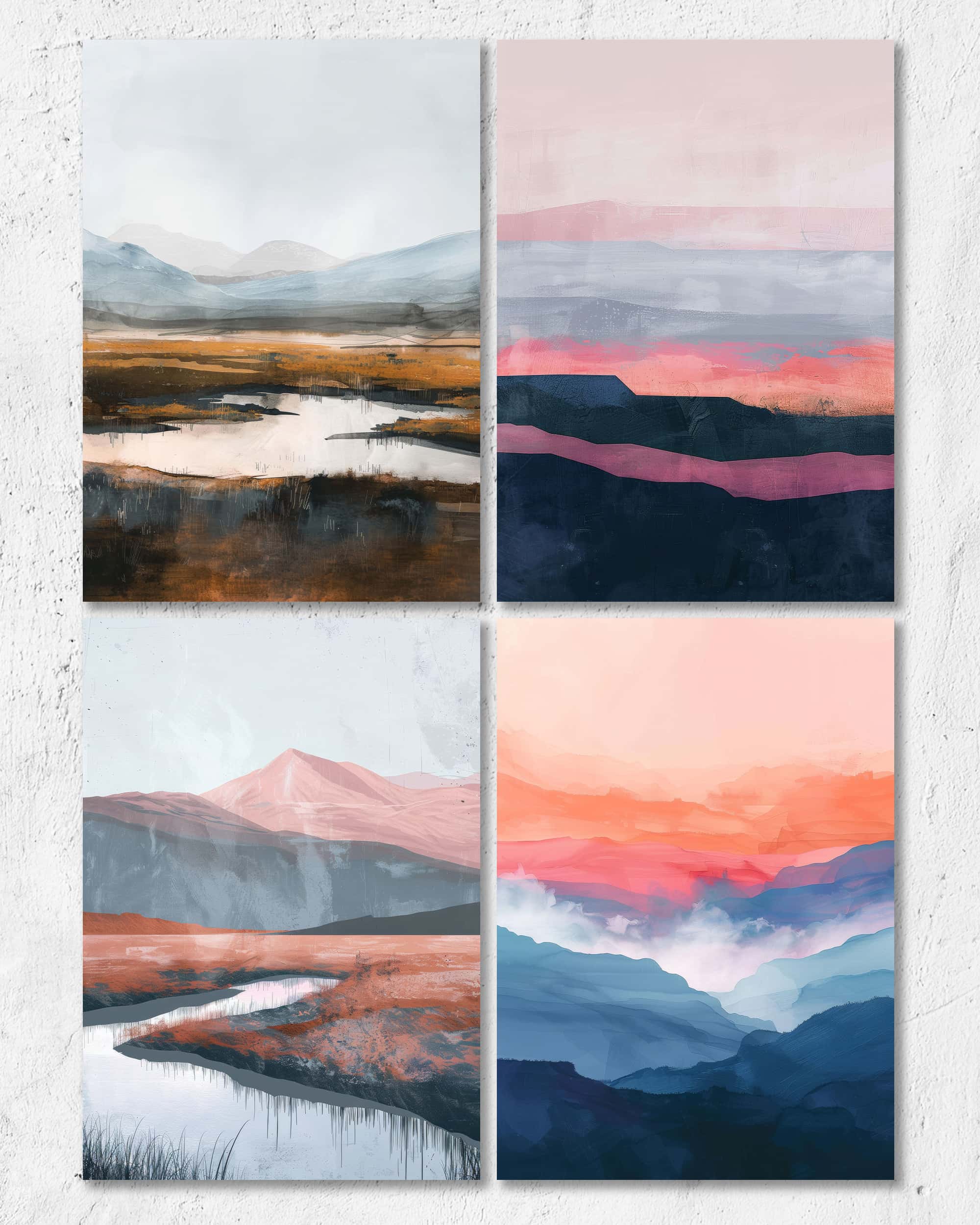 Pastell Landschaften | Digital Poster Bundle