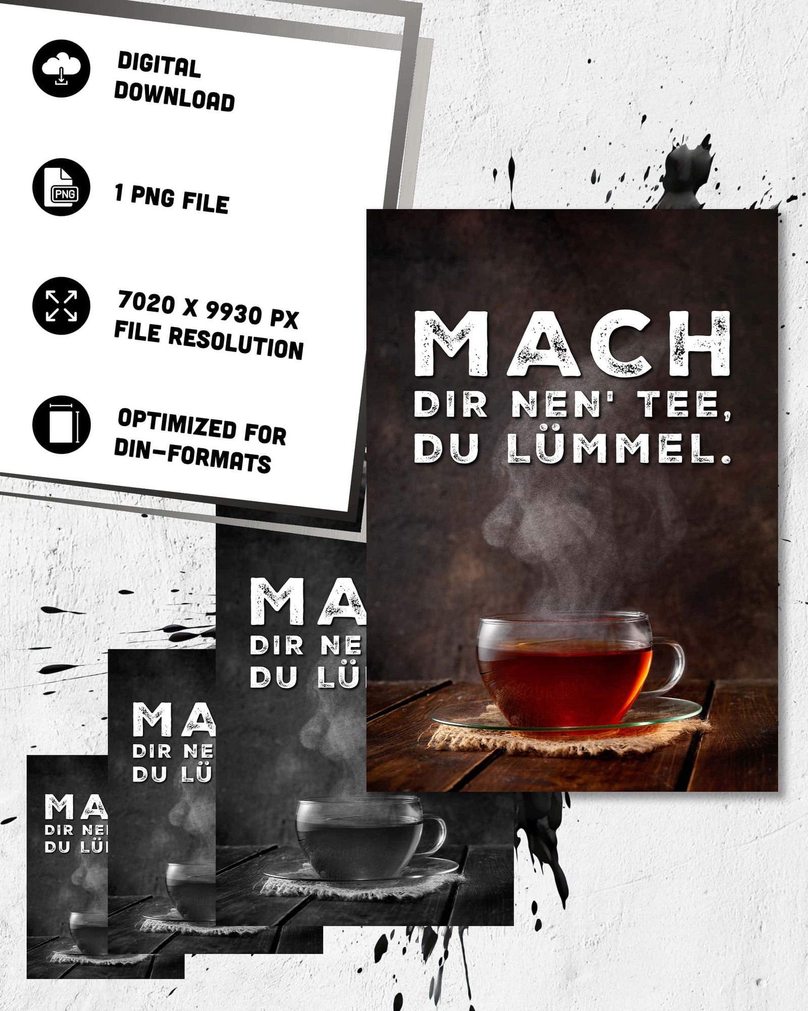 Mach dir nen' Tee | Digital Poster