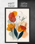 Line Art Flower Cherry | 3-Type Poster