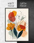 Line Art Flower Cherry | 3-Type Poster