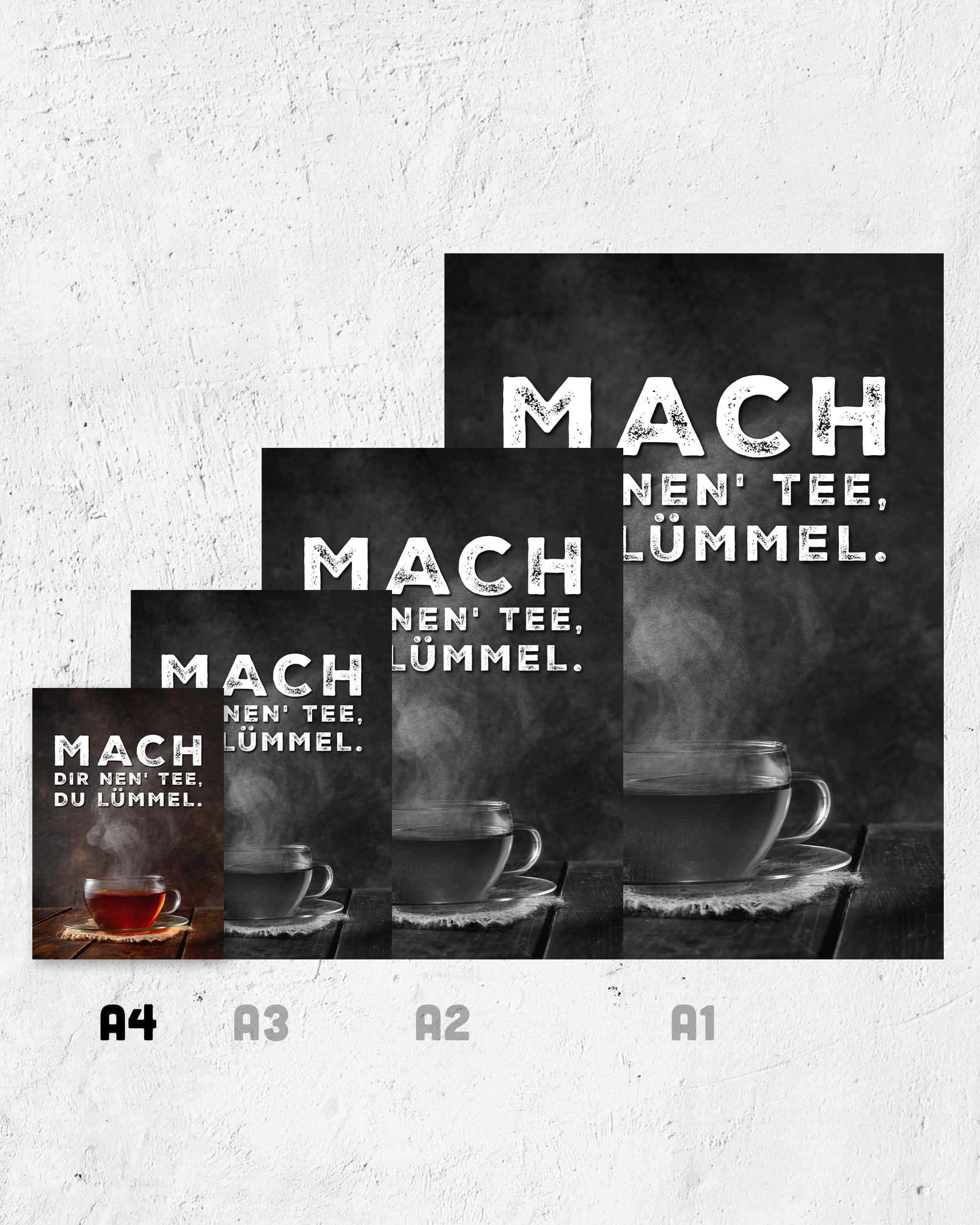 Mach dir nen' Tee | 3-Type Poster