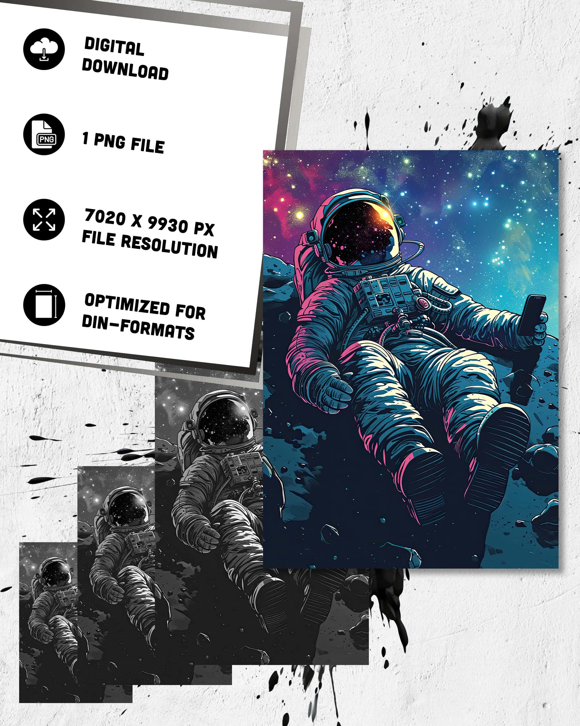 Space Selfie | Digital Poster