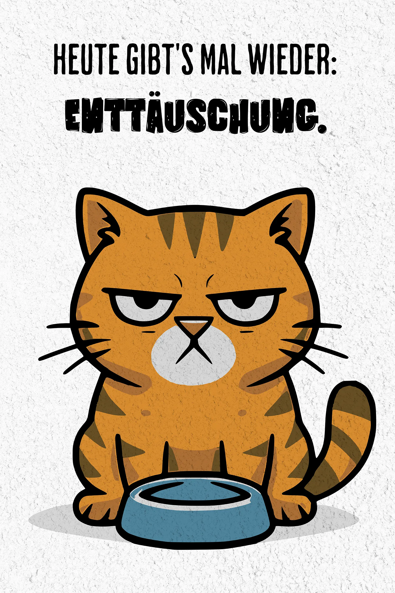 Frontalansicht des Poster Plate Designs Napf Neustart in der Originaldatei