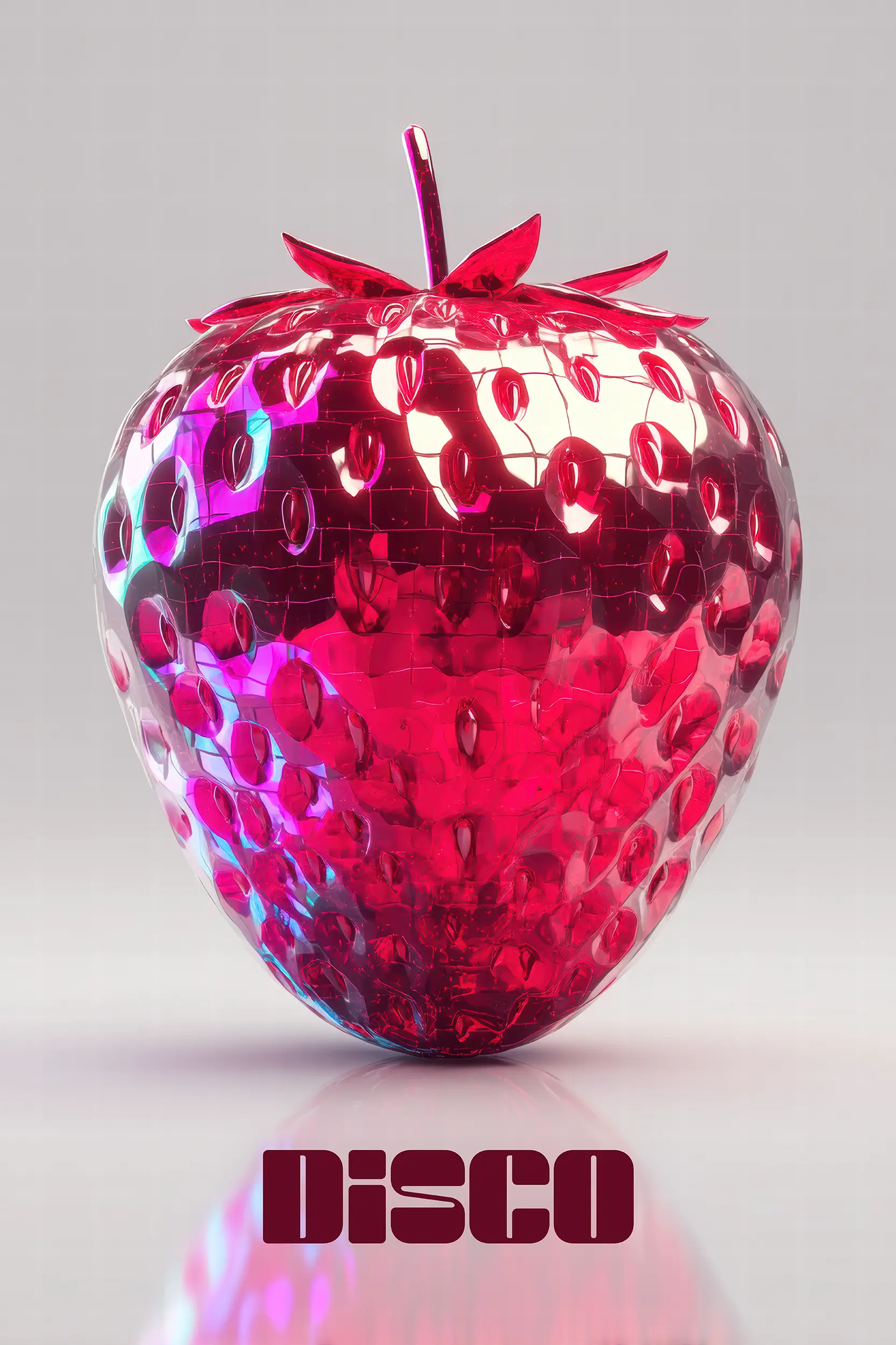 Frontalansicht des Poster Plate Designs Discoberry in der Originaldatei