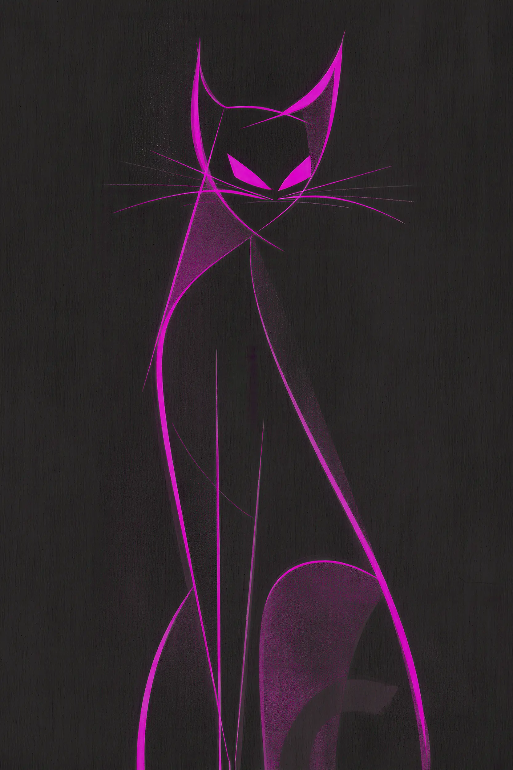 Frontalansicht des Poster Plate Designs Katzenkrimi in der Originaldatei