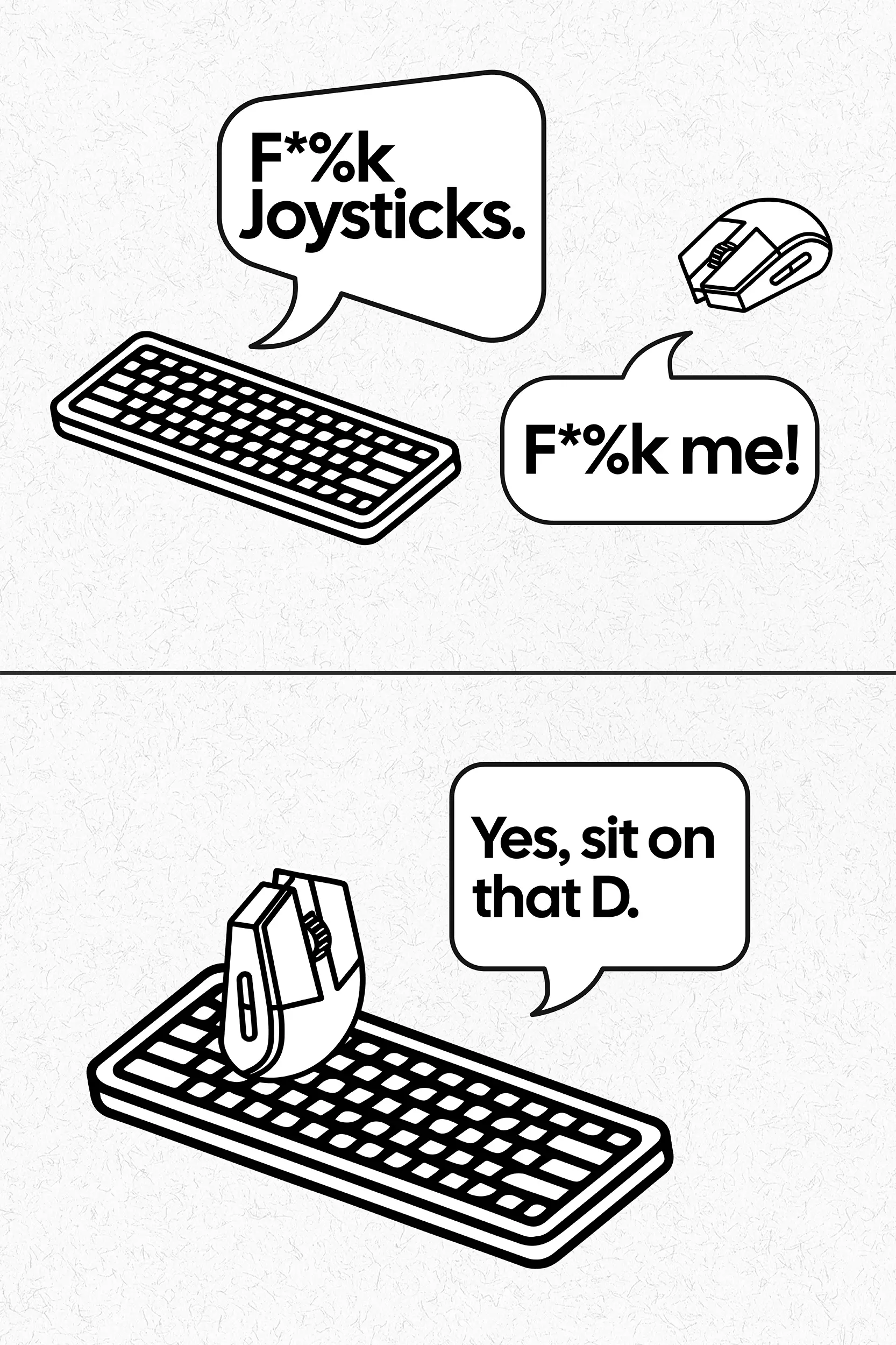 Frontalansicht des Poster Plate Designs Keystrokes in der Originaldatei