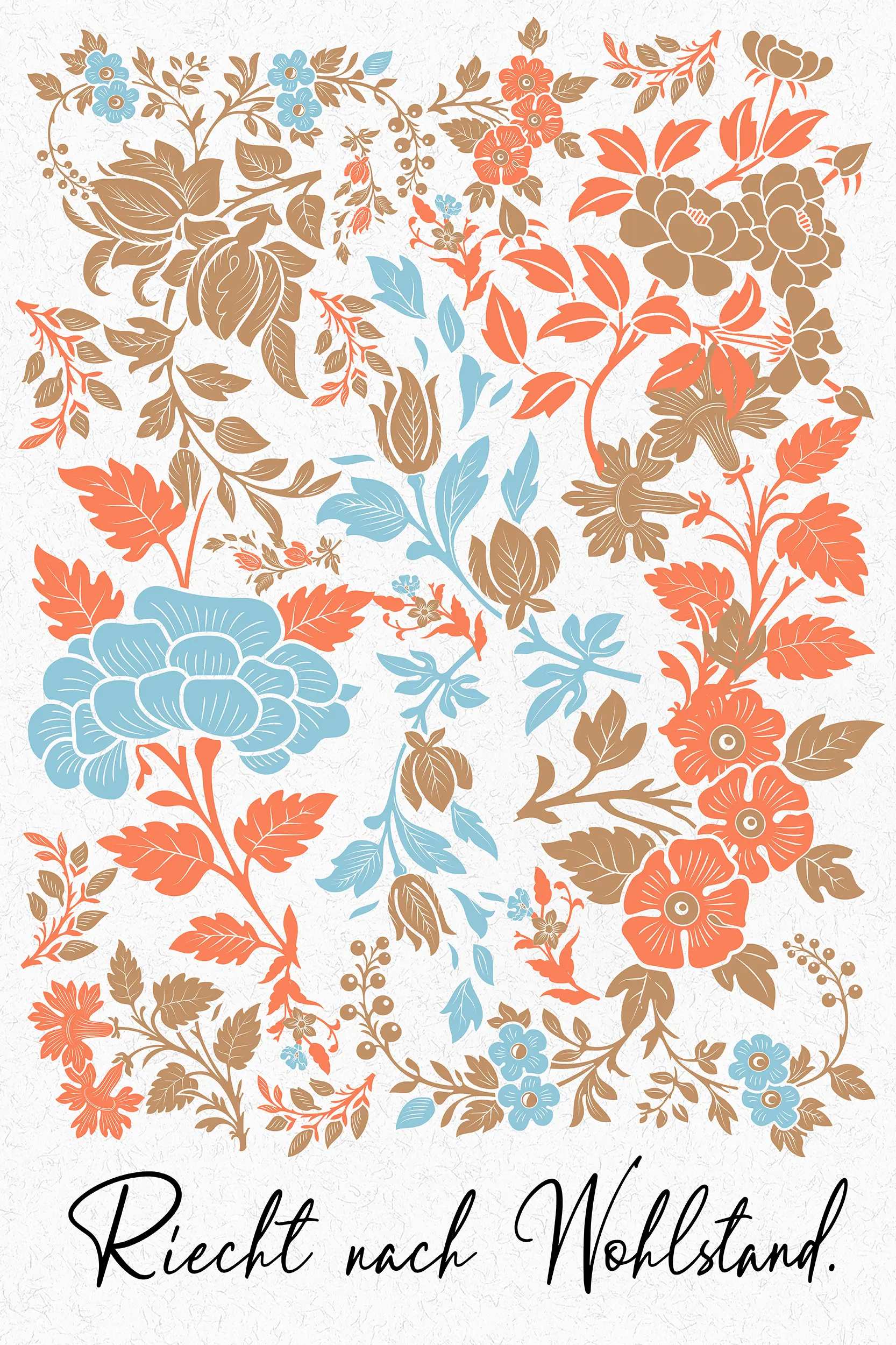 Frontalansicht des Poster Plate Designs Wohlstandsduft in der Originaldatei