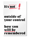 Frontalansicht des Poster Plate Designs Write your story im Original Style in der Größe Main (40 x 60 cm)