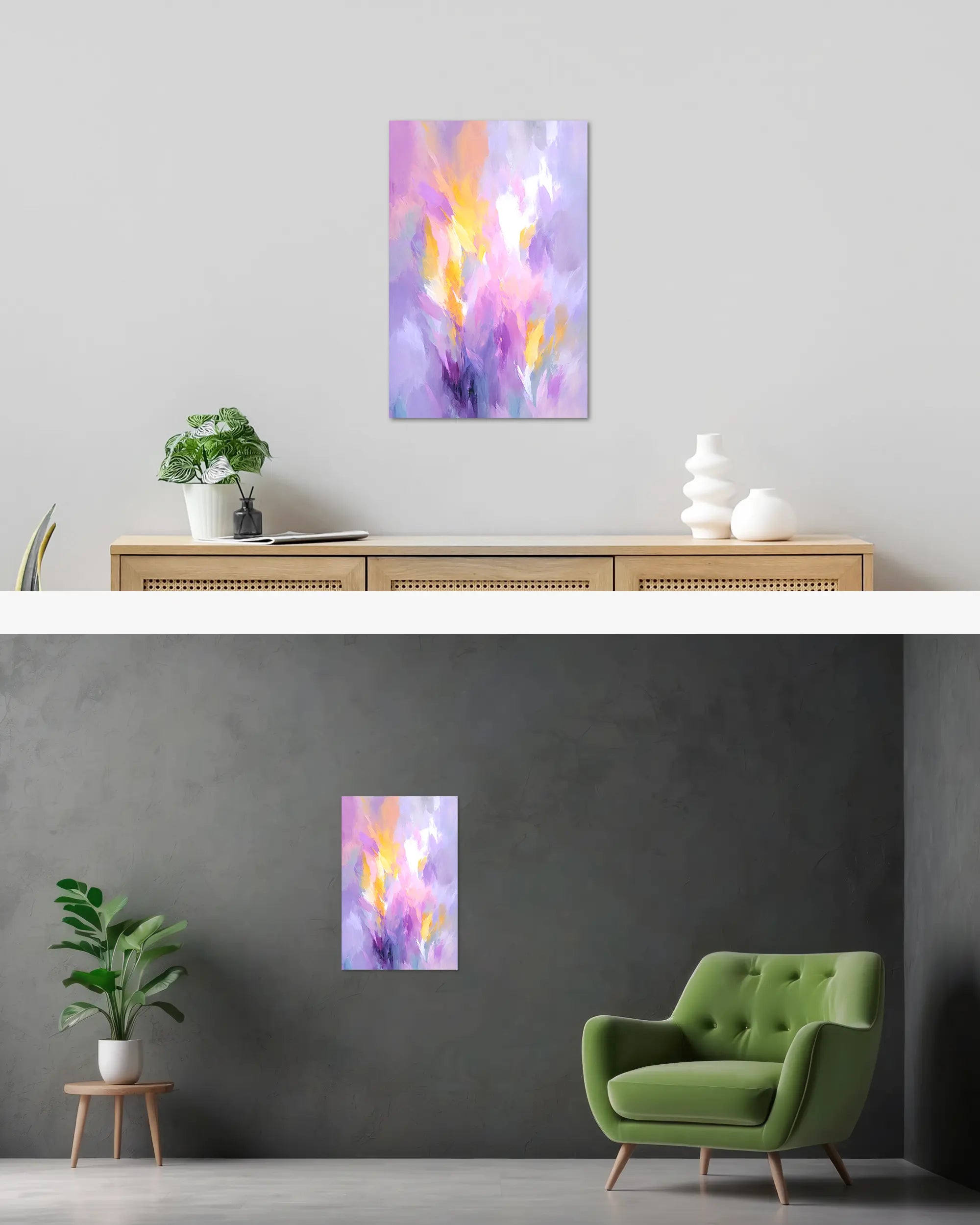 Wandansicht des Poster Plate Designs Lust und Laune im Original Style in der Größe Main (40 x 60 cm)