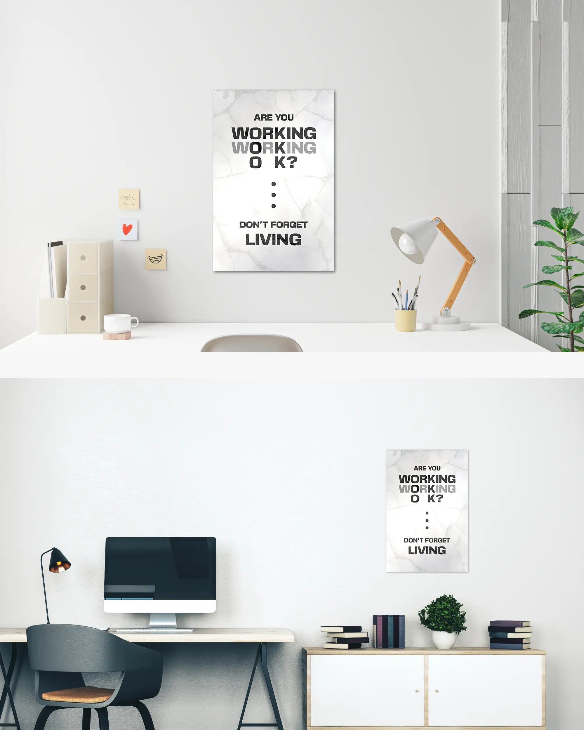 Zimmeransicht des Poster Plate Designs Are you OK? im Original Style in der Größe Main (40 x 60 cm)