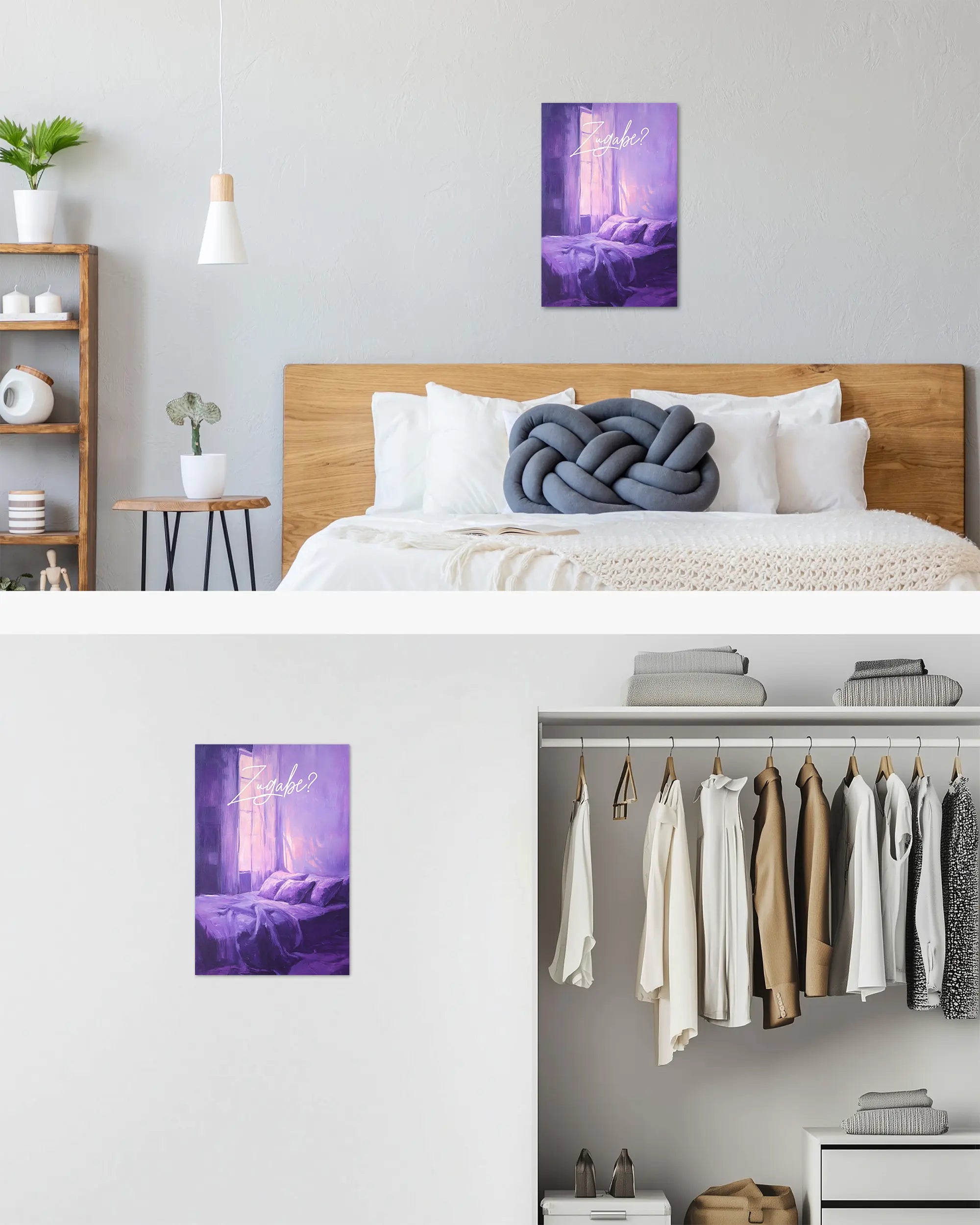 Zimmeransicht des Poster Plate Designs Sexuell bedürftig im Original Style in der Größe Main (40 x 60 cm)