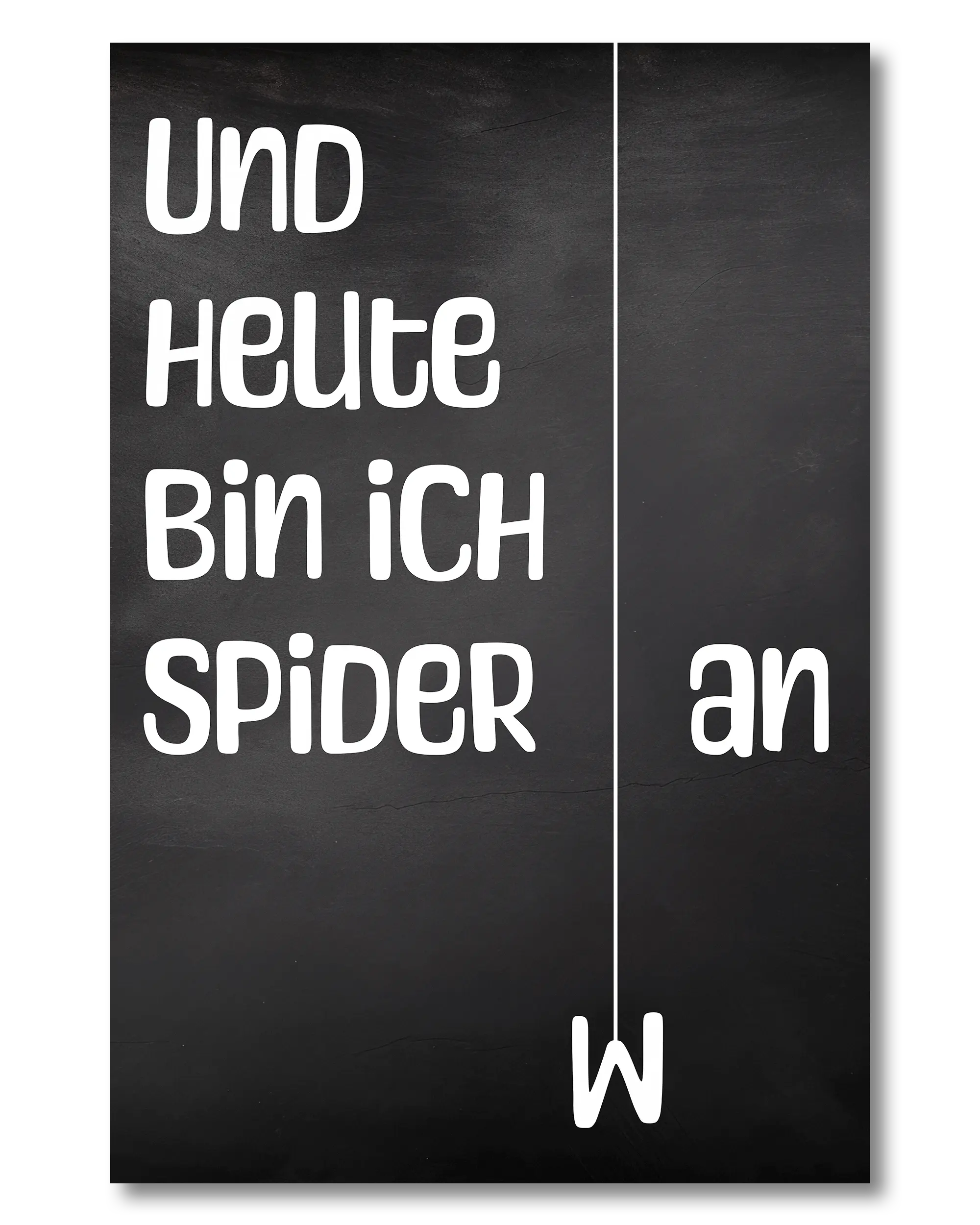 Frontalansicht des Poster Plate Designs Abhängen im Original Style in der Größe Mini (20 x 30 cm)