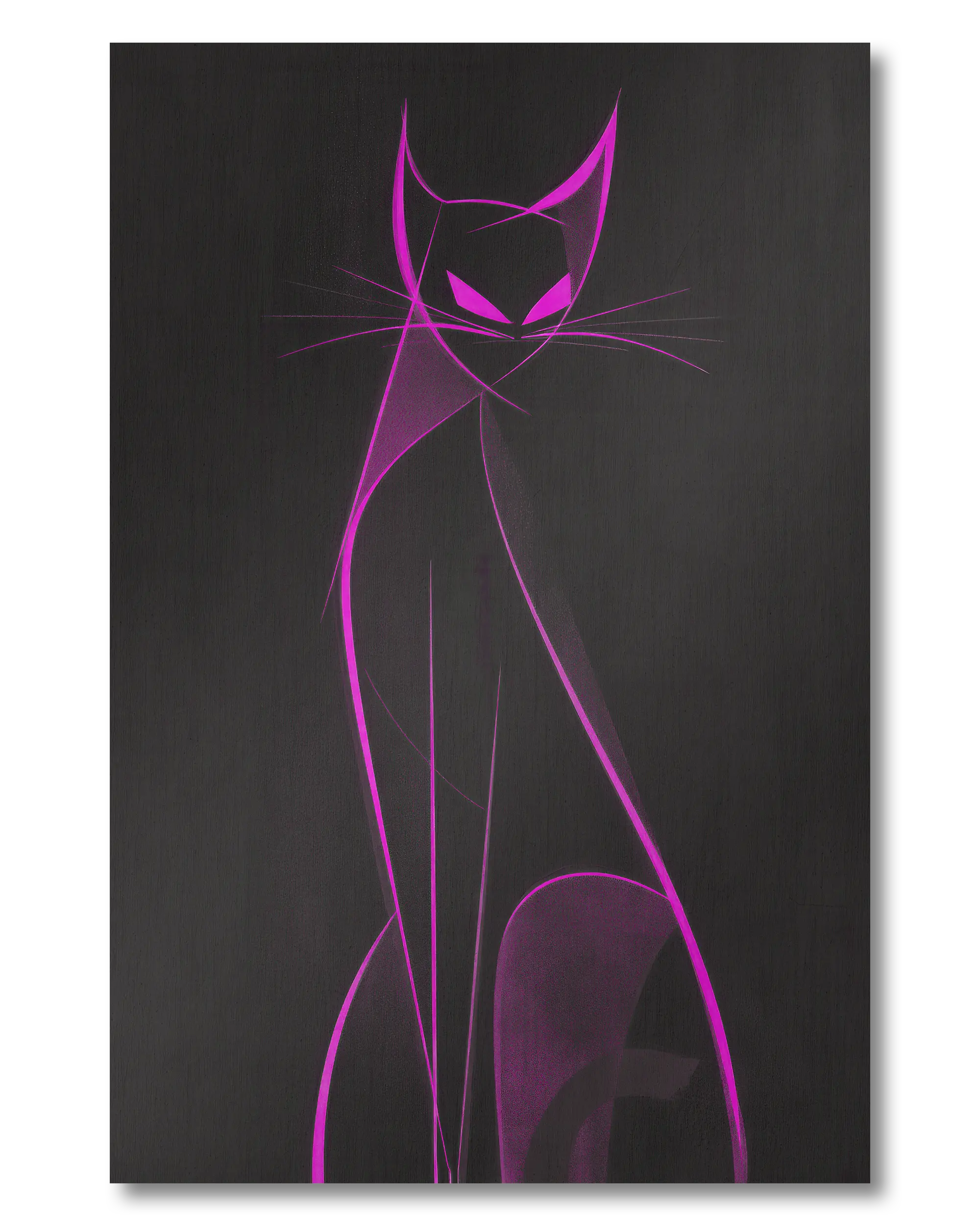 Frontalansicht des Poster Plate Designs Katzenkrimi im Original Style in der Größe Mini (20 x 30 cm)