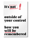 Frontalansicht des Poster Plate Designs Write your story im Original Style in der Größe Mini (20 x 30 cm)
