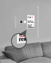 Magnet-Kit Seitenansicht des Poster Plate Designs Write your story im Original Style in der Größe Mini (20 x 30 cm)