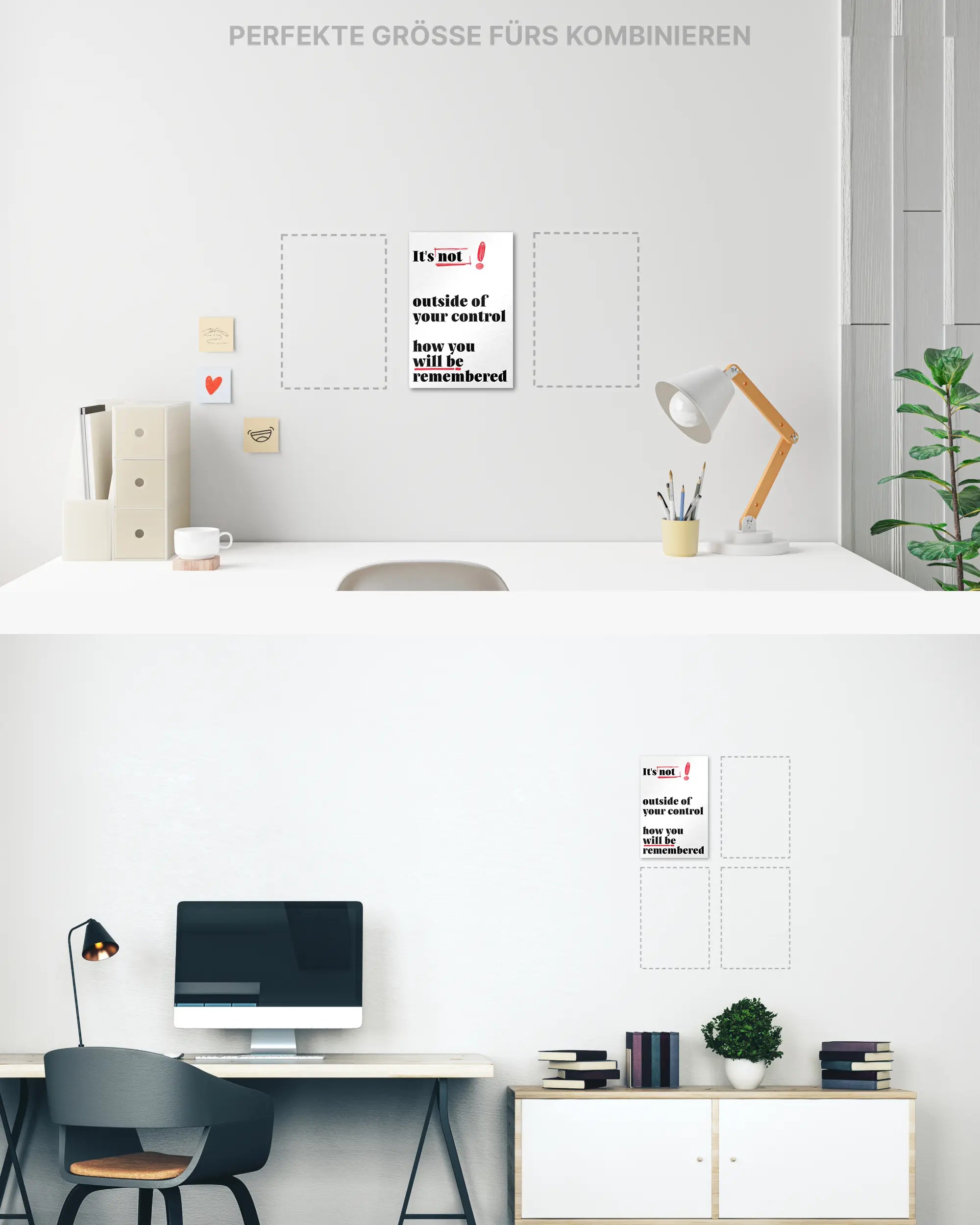 Zimmeransicht des Poster Plate Designs Write your story im Original Style in der Größe Mini (20 x 30 cm)