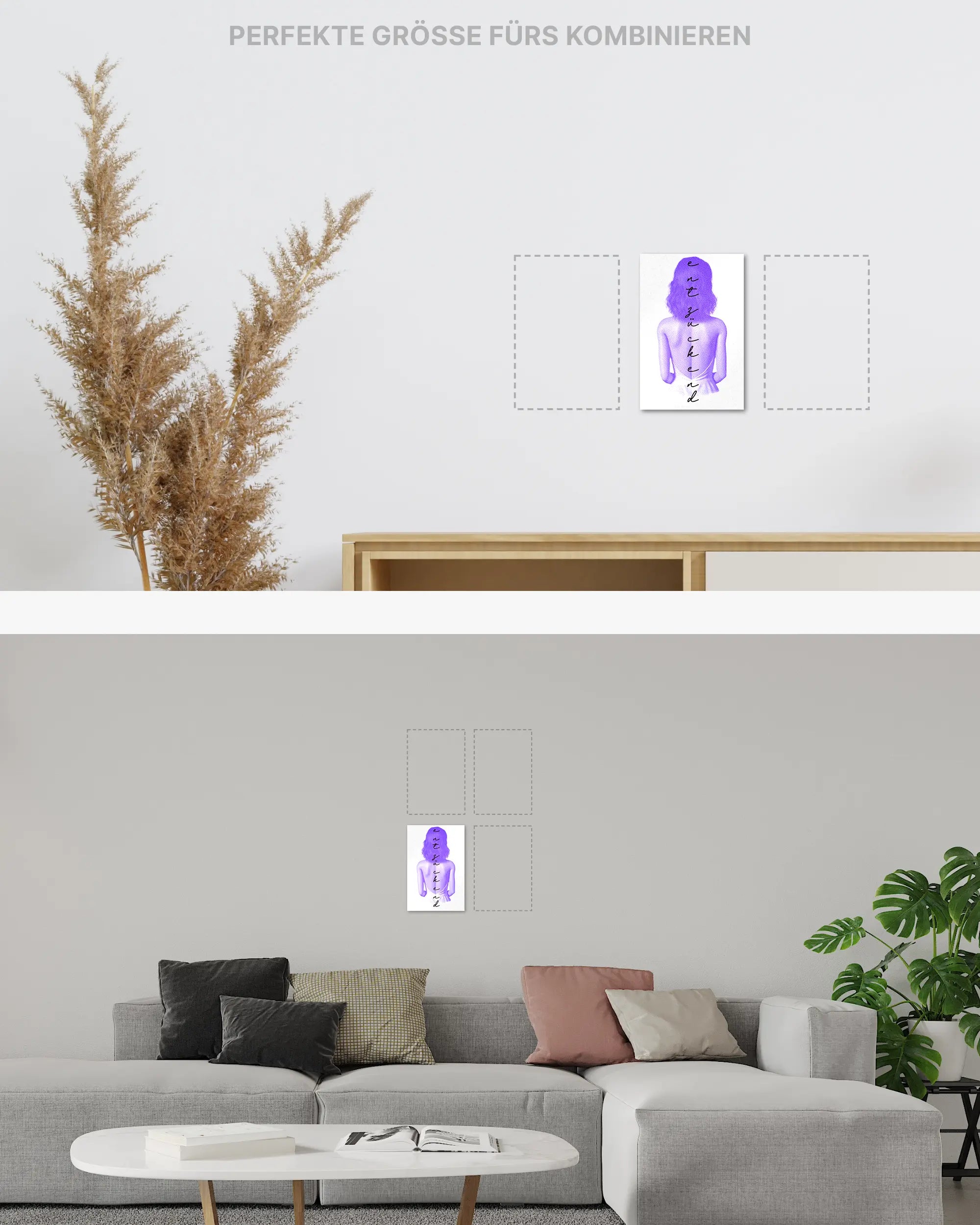 Zimmeransicht des Poster Plate Designs Rückendeckung im Original Style in der Größe Mini (20 x 30 cm)