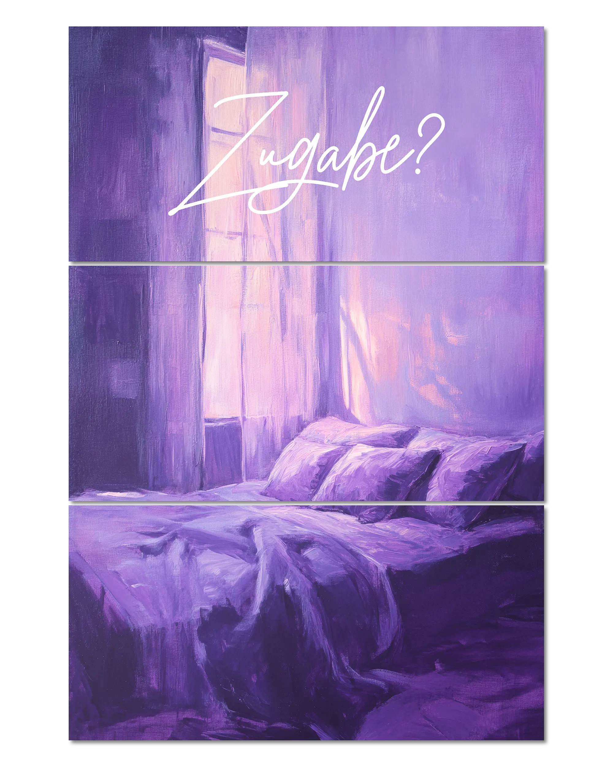 Frontalansicht des Poster Plate Designs Sexuell bedürftig im Original Style in der Größe Mighty (60 x 90 cm)