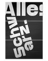 Frontalansicht des Poster Plate Designs Alles Schwarz im Original Style in der Größe Mighty (60 x 90 cm)
