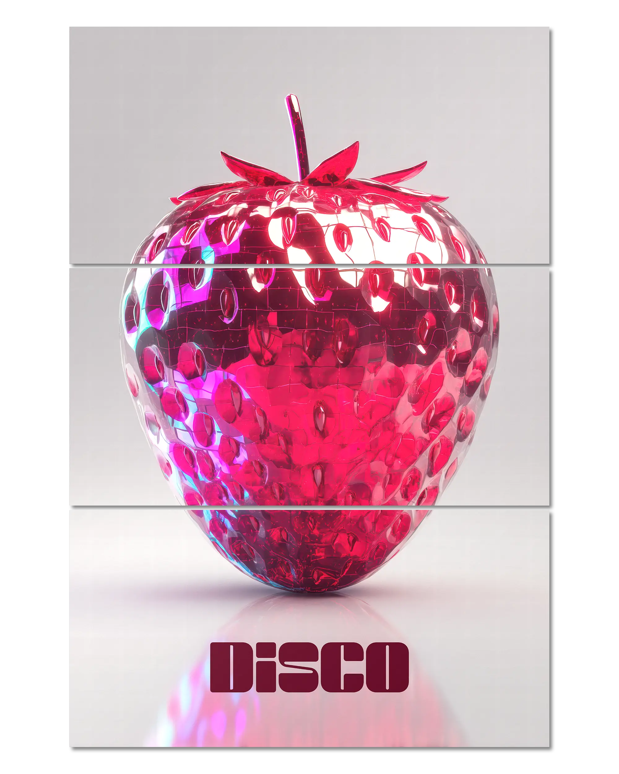 Frontalansicht des Poster Plate Designs Discoberry im Original Style in der Größe Mighty (60 x 90 cm)