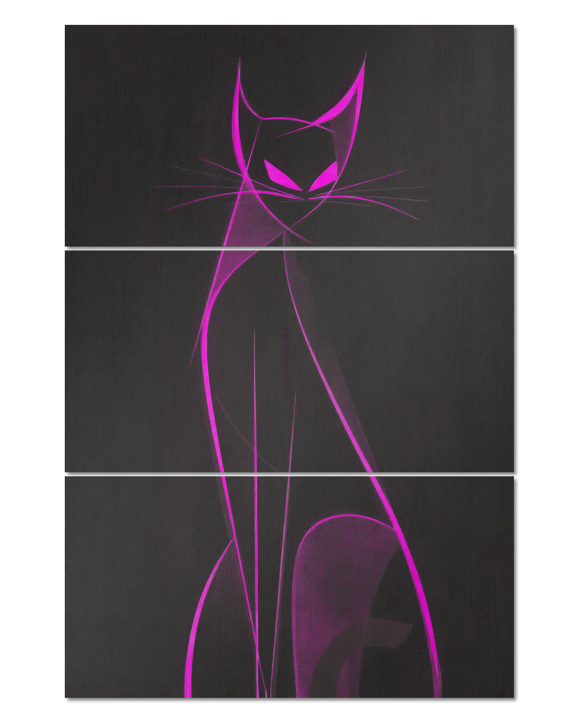 Frontalansicht des Poster Plate Designs Katzenkrimi im Original Style in der Größe Mighty (60 x 90 cm)