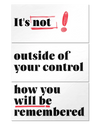 Frontalansicht des Poster Plate Designs Write your story im Original Style in der Größe Mighty (60 x 90 cm)