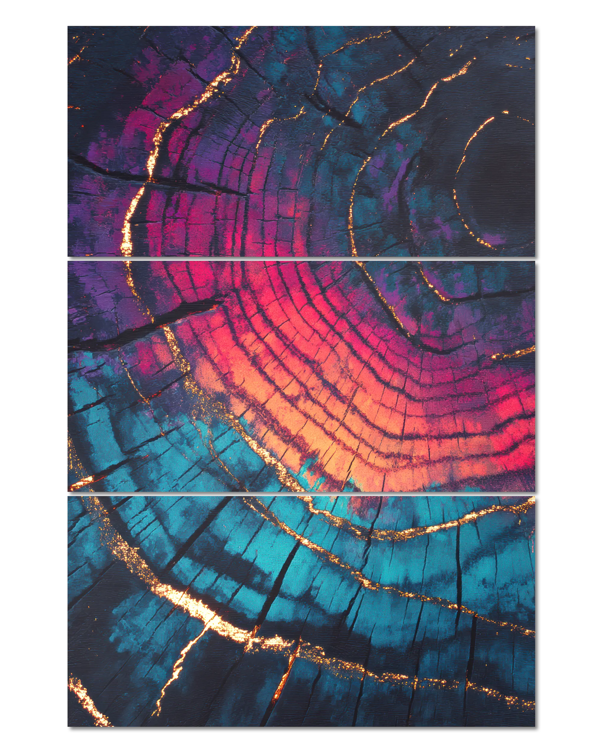 Frontalansicht des Poster Plate Designs Rindenroulette im Original Style in der Größe Mighty (60 x 90 cm)