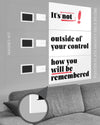 Magnet-Kit Seitenansicht des Poster Plate Designs Write your story im Original Style in der Größe Mighty (60 x 90 cm)