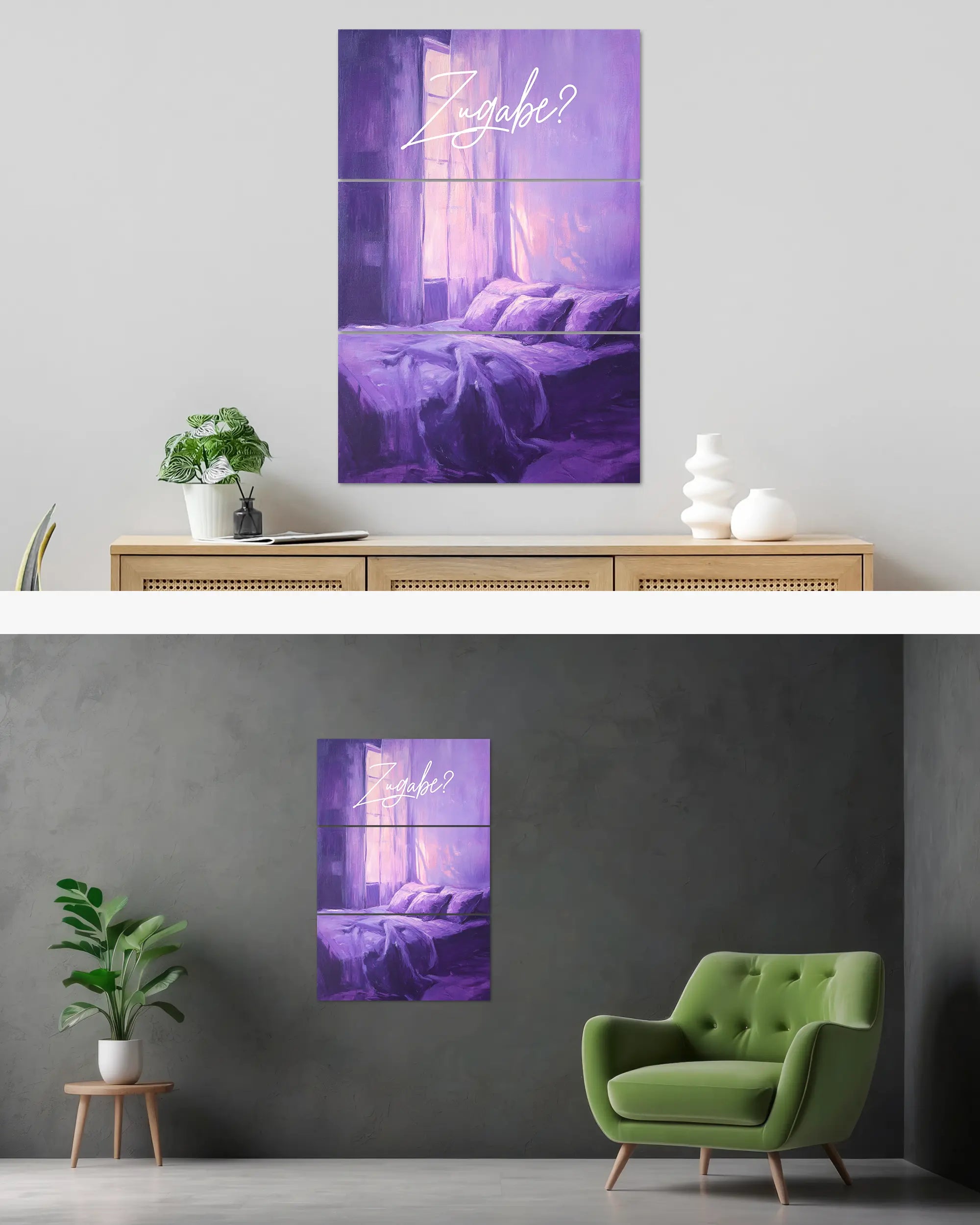 Wandansicht des Poster Plate Designs Sexuell bedürftig im Original Style in der Größe Mighty (60 x 90 cm)