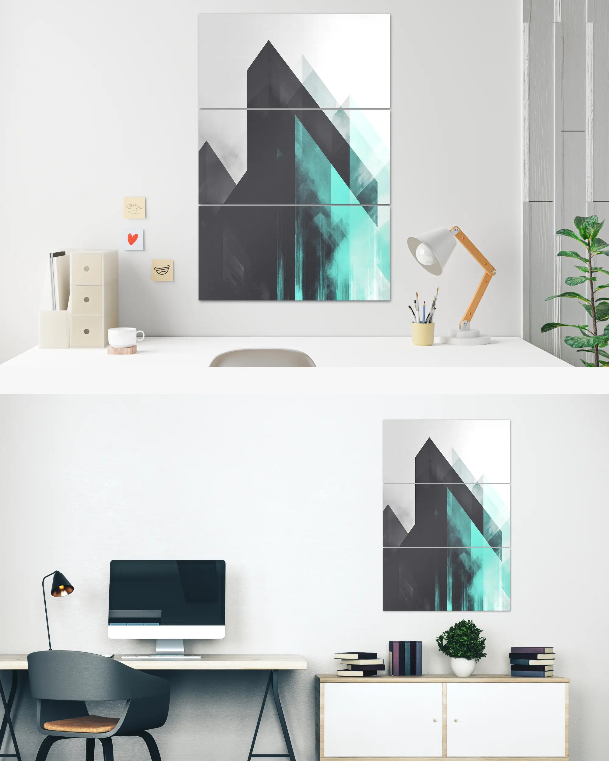 Zimmeransicht des Poster Plate Designs Ein Abstrakt im Original Style in der Größe Mighty (60 x 90 cm)